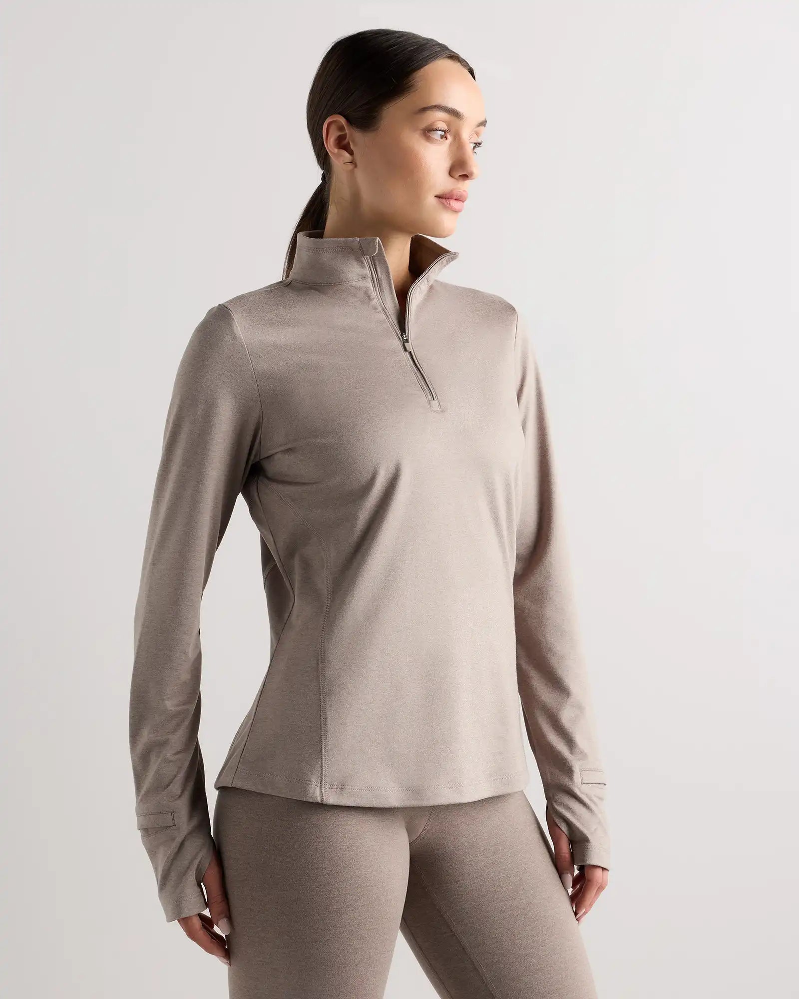 Flowknit Quarter-Zip Pullover