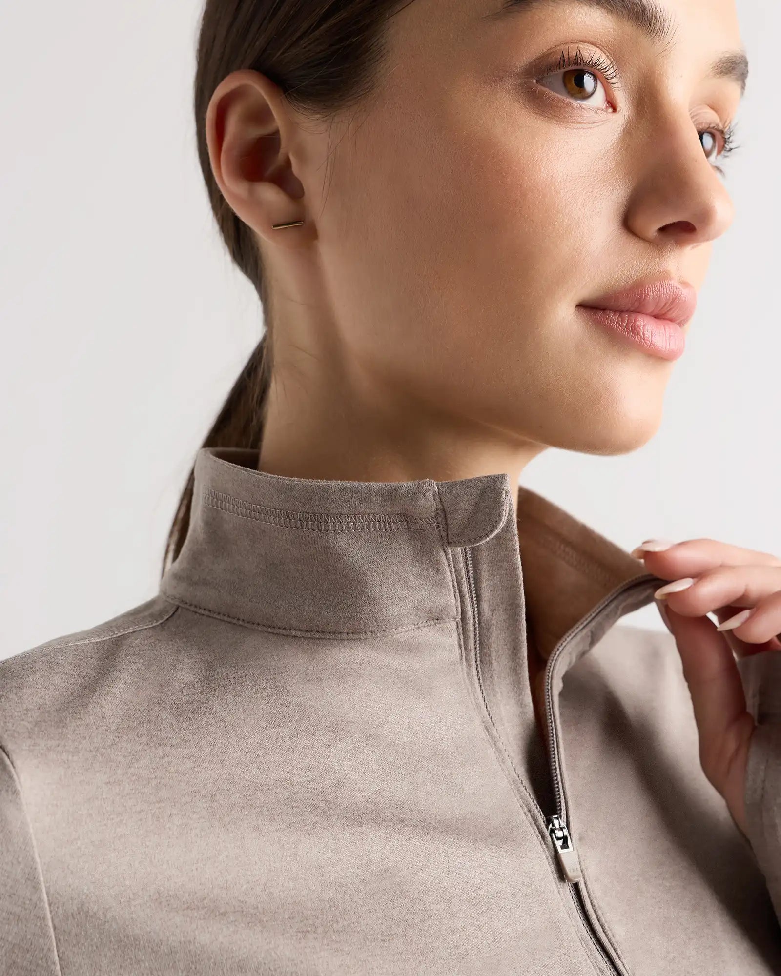 Flowknit Quarter-Zip Pullover