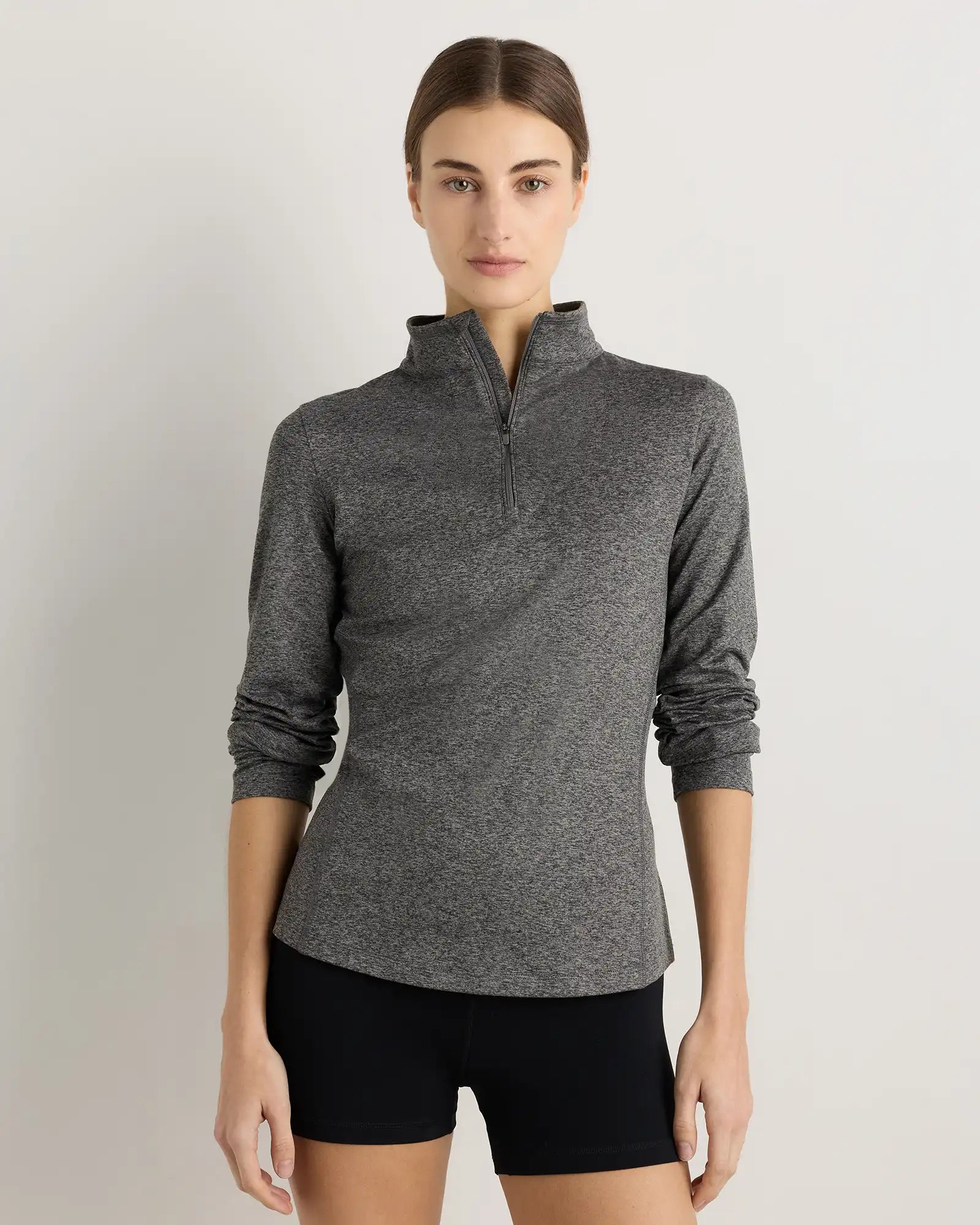 Flowknit Quarter-Zip Pullover