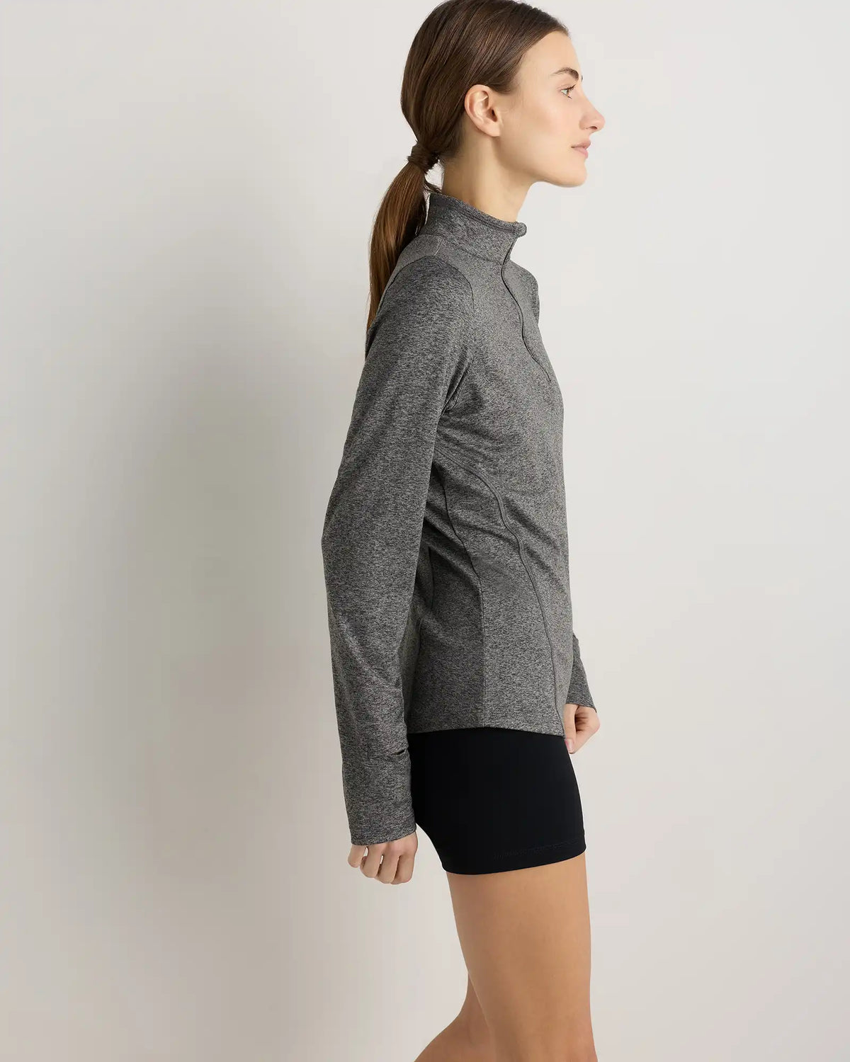 Flowknit Quarter-Zip Pullover