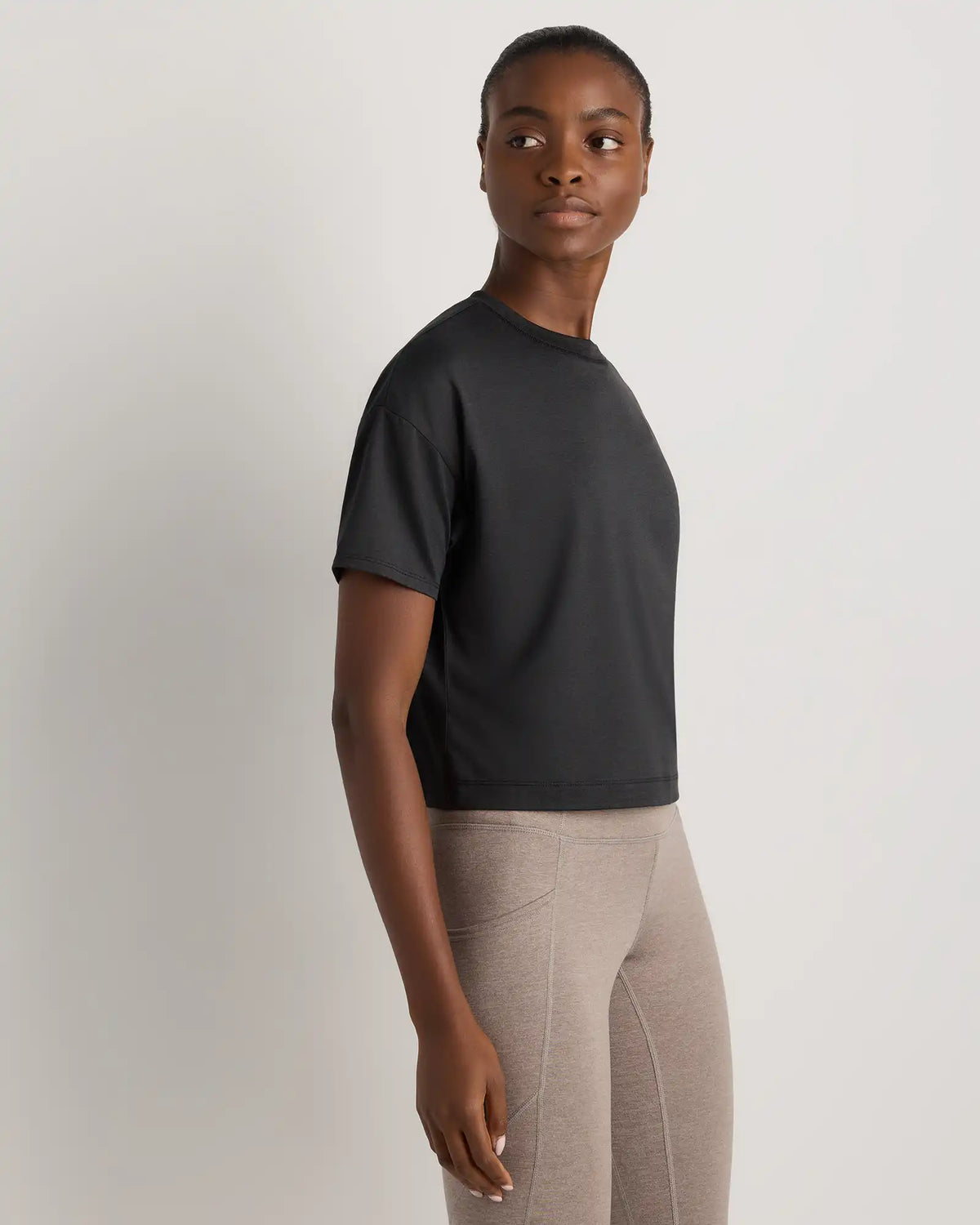 Flowknit Breeze Boxy Cropped Tee
