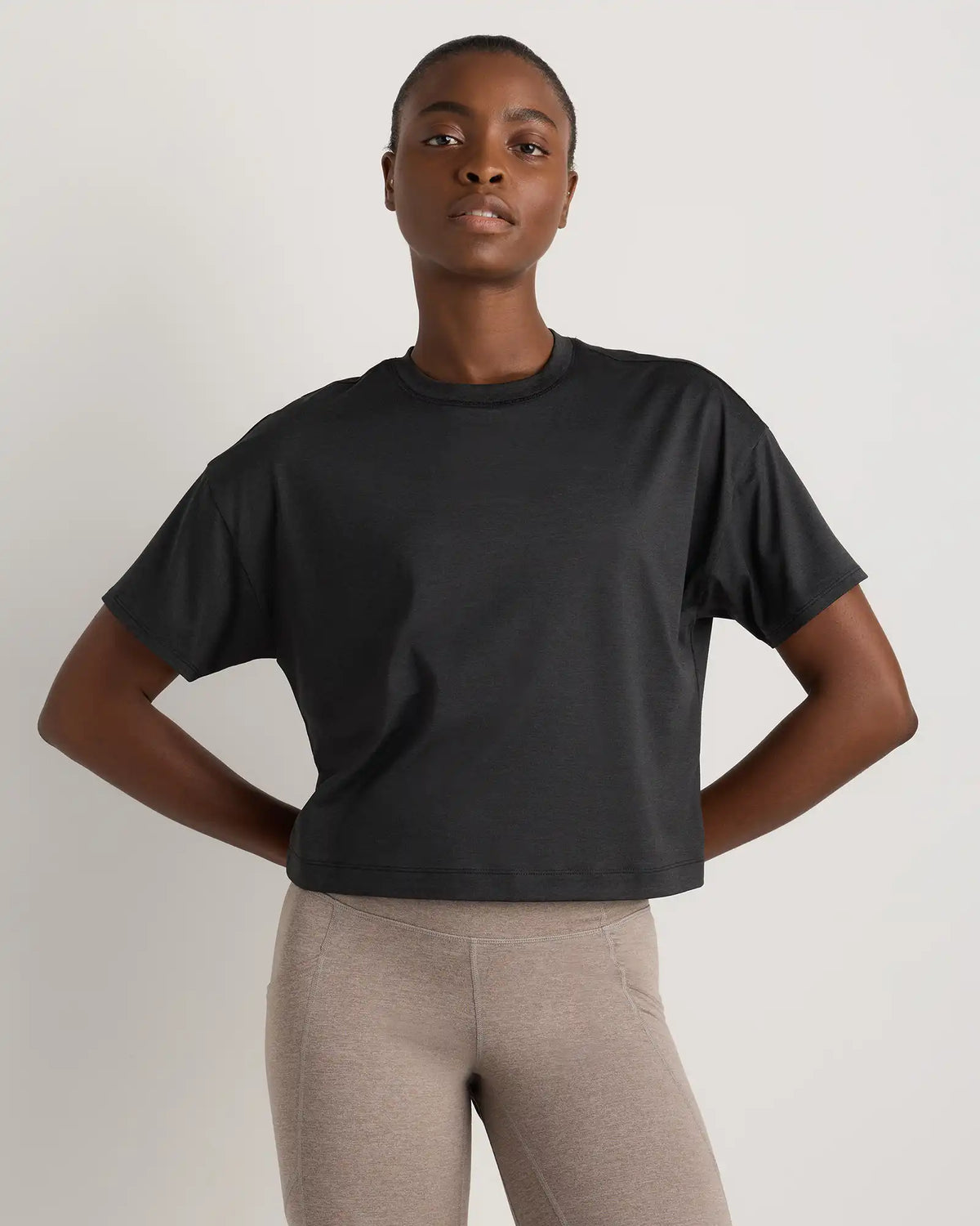 Flowknit Breeze Boxy Cropped Tee