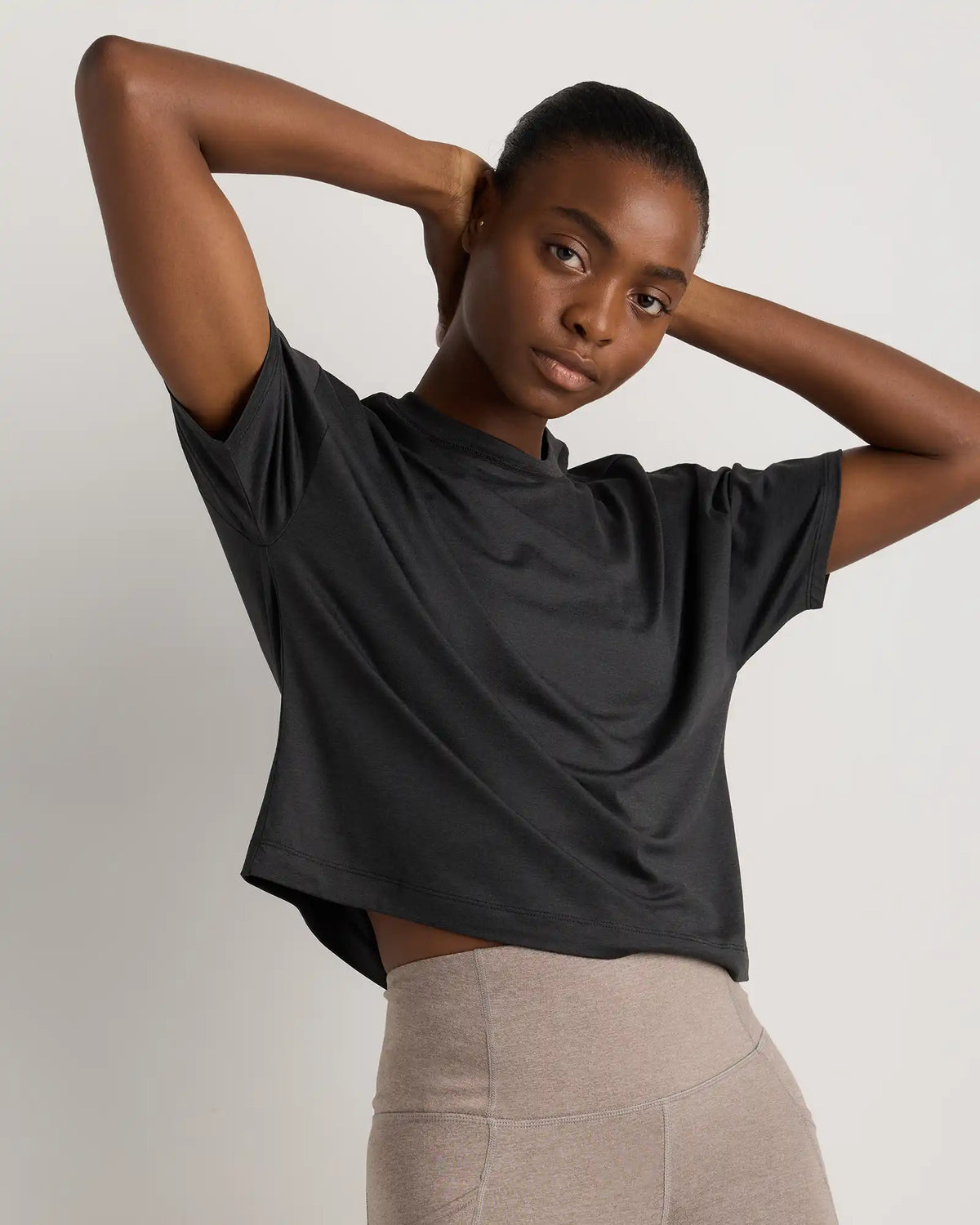 Flowknit Breeze Boxy Cropped Tee
