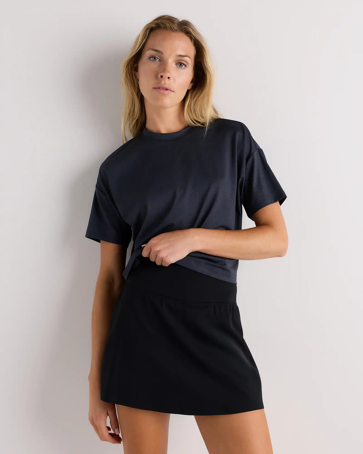 Flowknit Breeze Boxy Cropped Tee