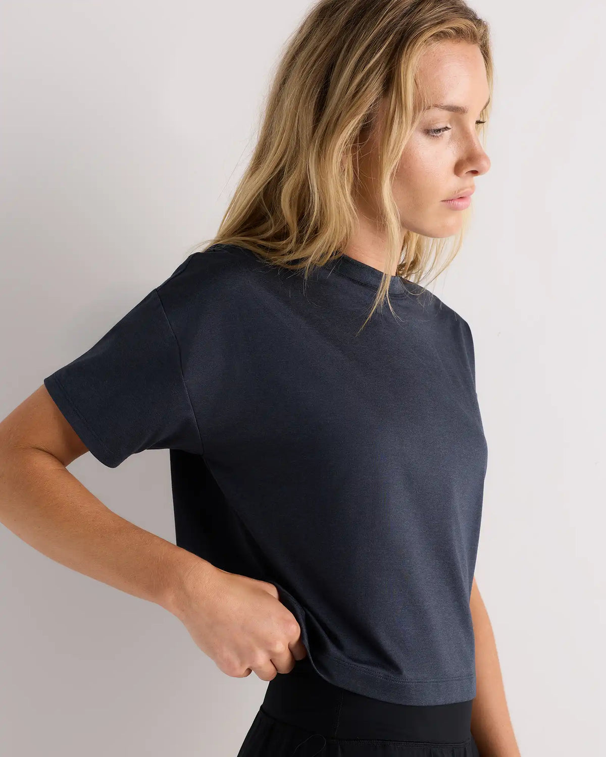 Flowknit Breeze Boxy Cropped Tee