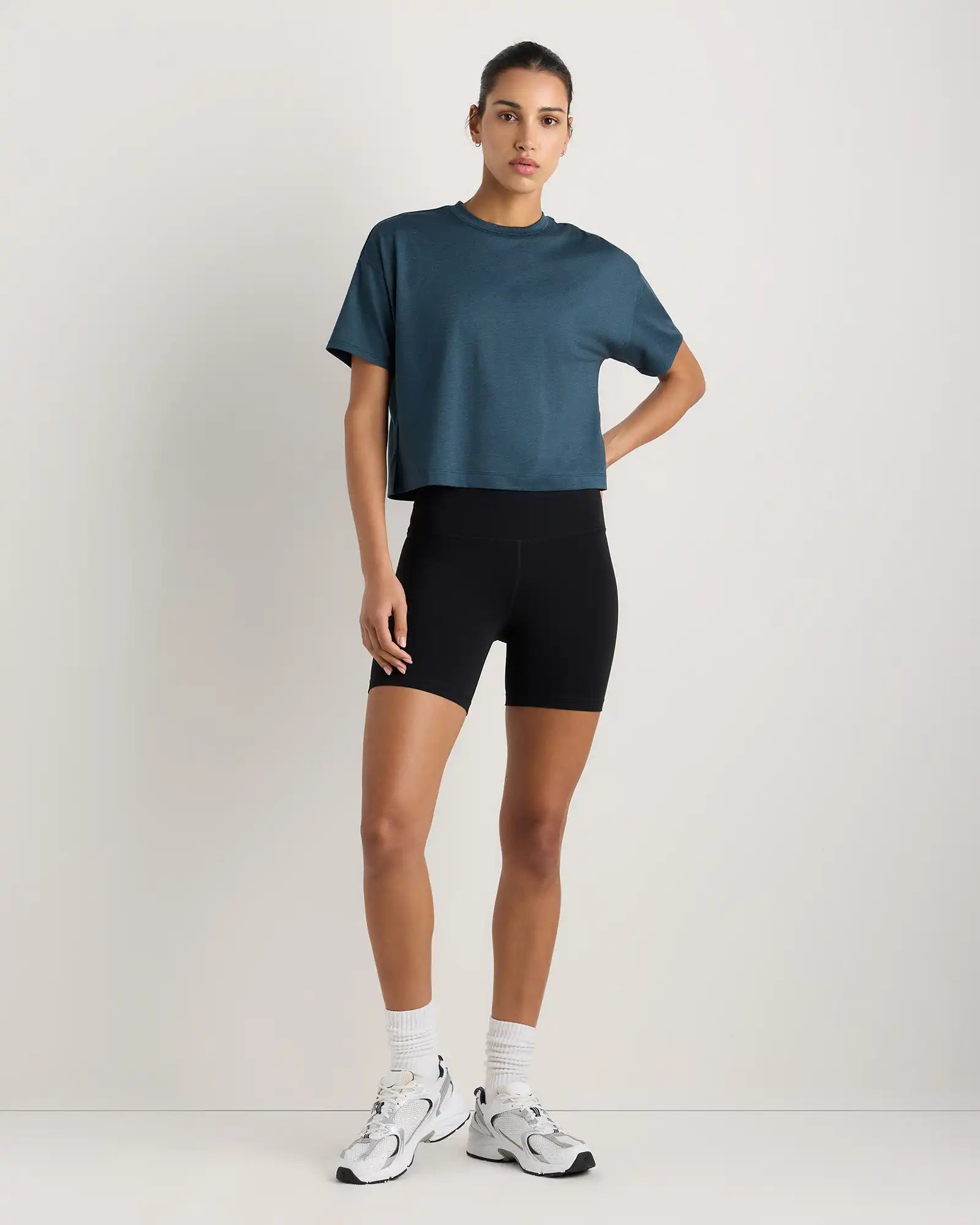 Flowknit Breeze Boxy Cropped Tee