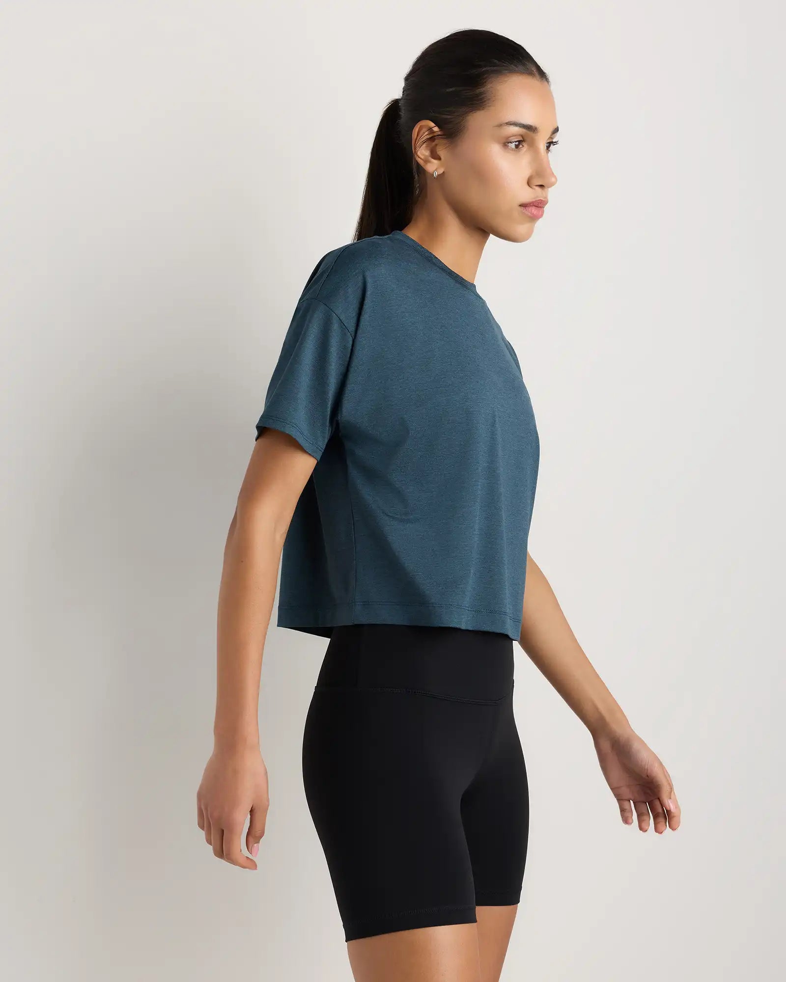 Flowknit Breeze Boxy Cropped Tee