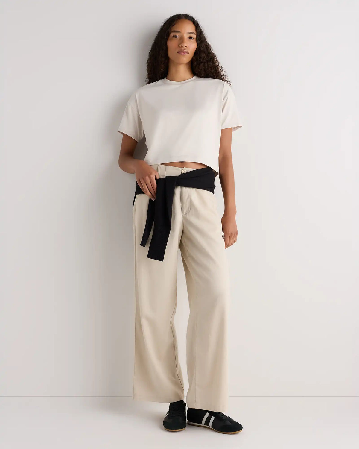 Flowknit Breeze Boxy Cropped Tee
