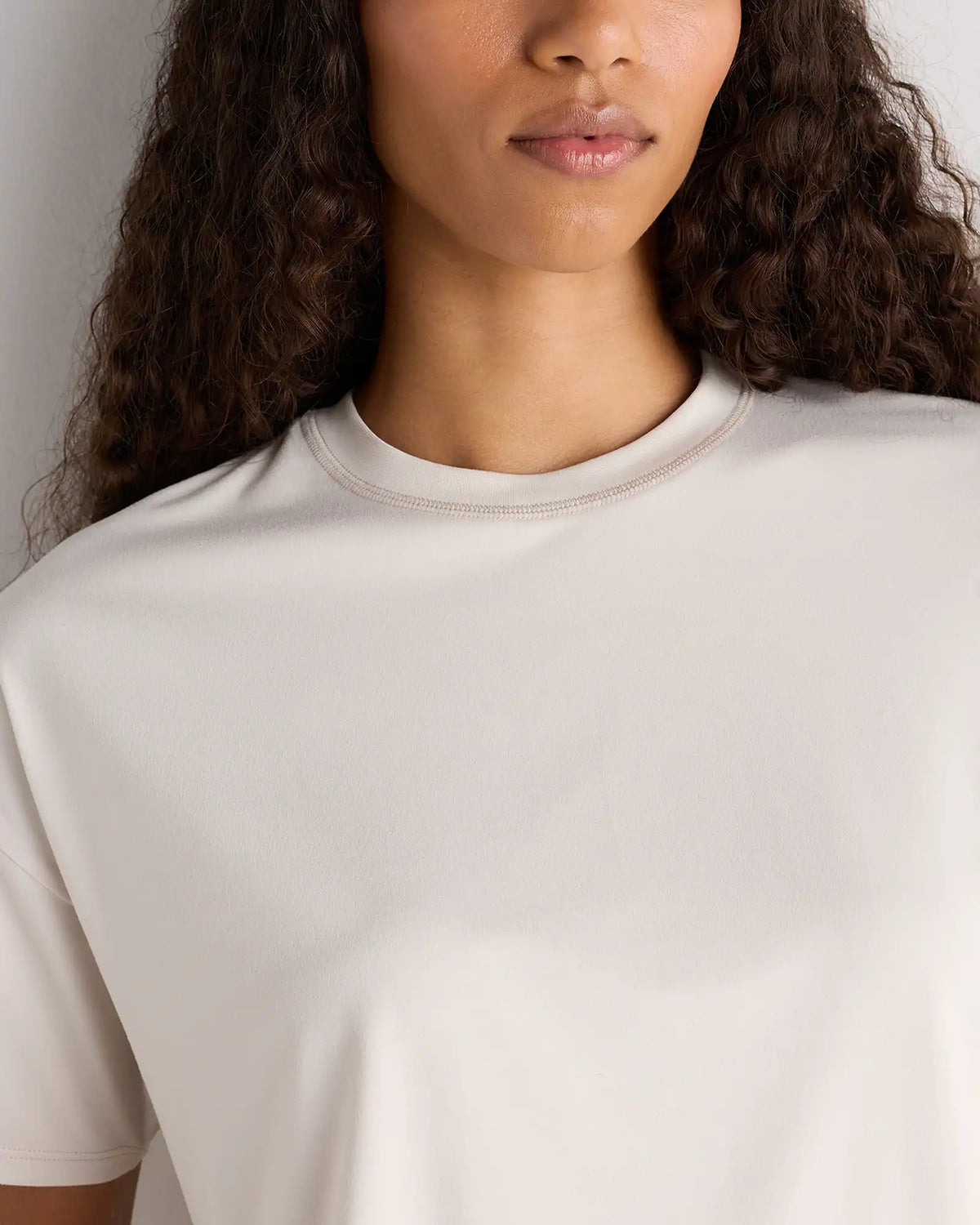 Flowknit Breeze Boxy Cropped Tee