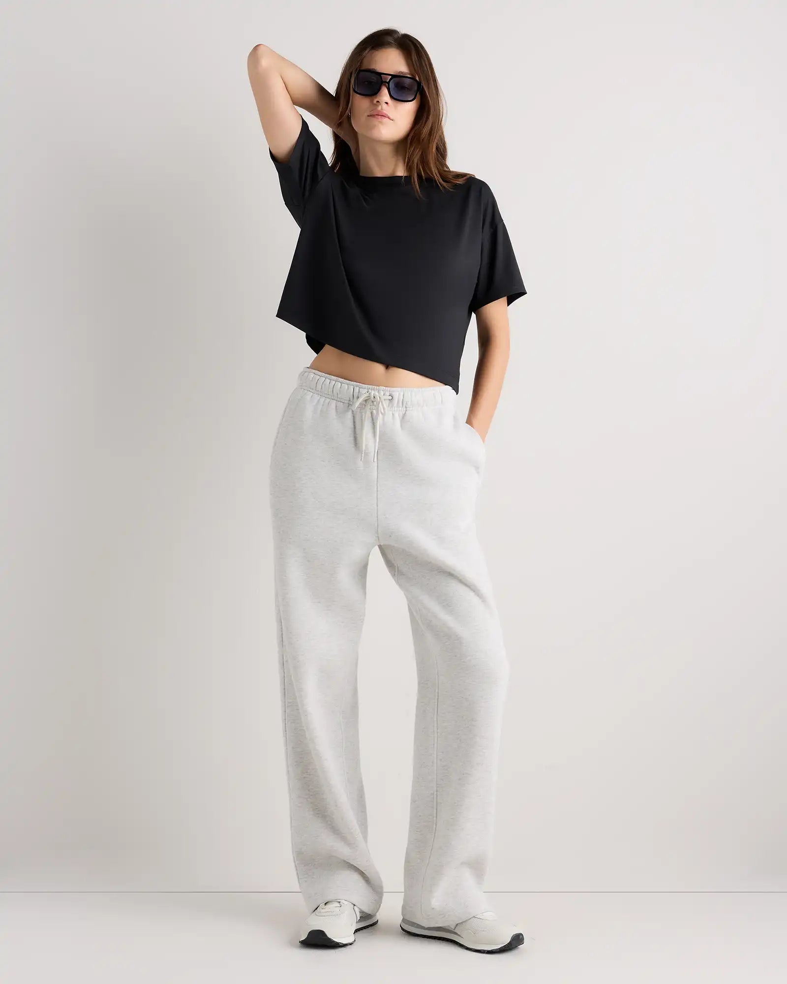 Flowknit Breeze Boxy Cropped Tee