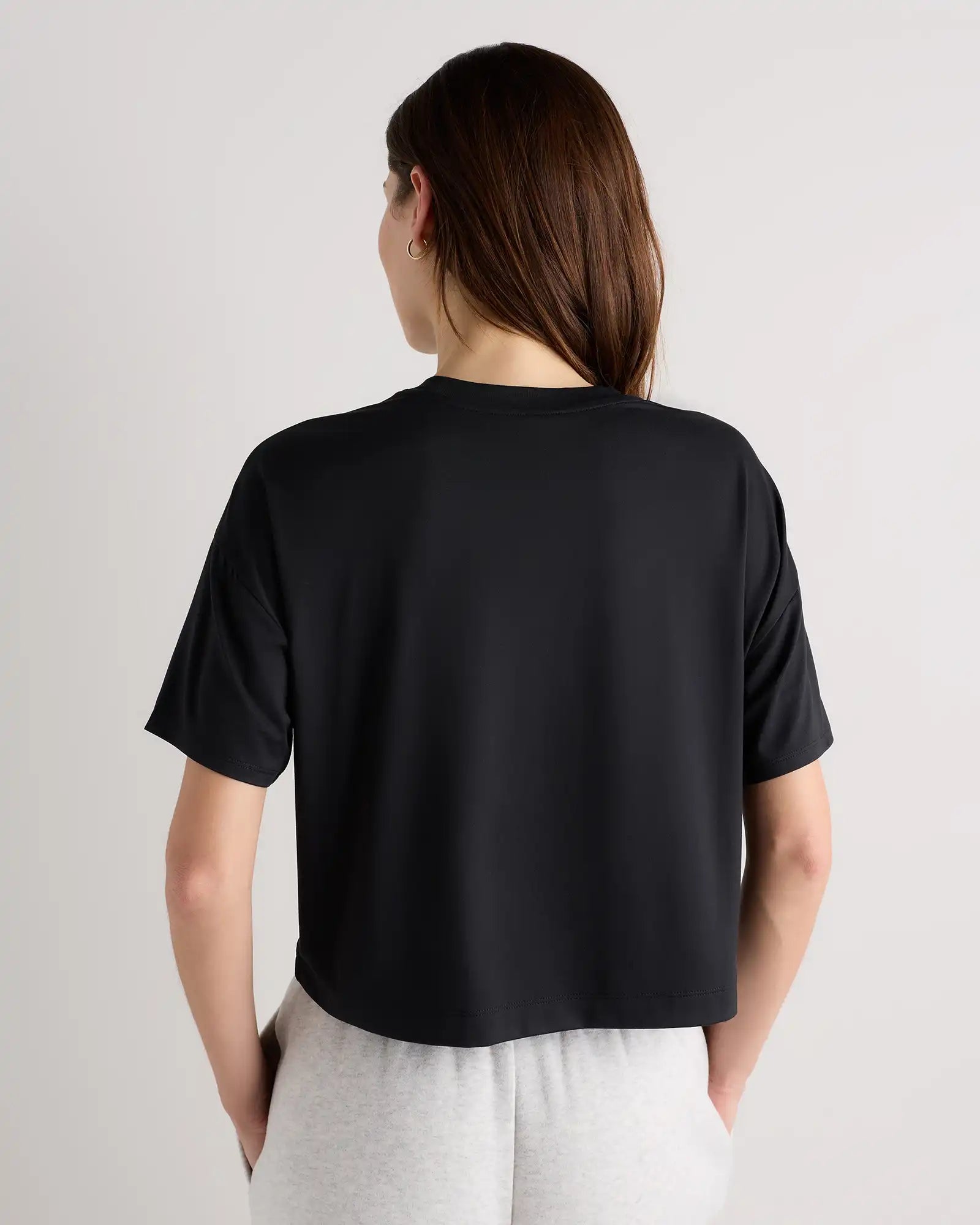 Flowknit Breeze Boxy Cropped Tee