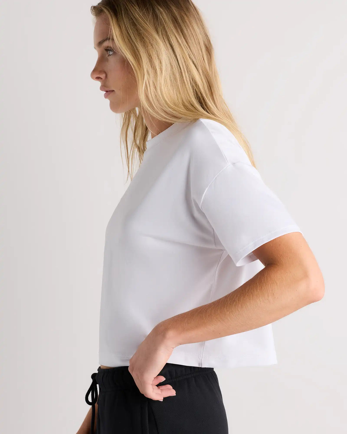Flowknit Breeze Boxy Cropped Tee