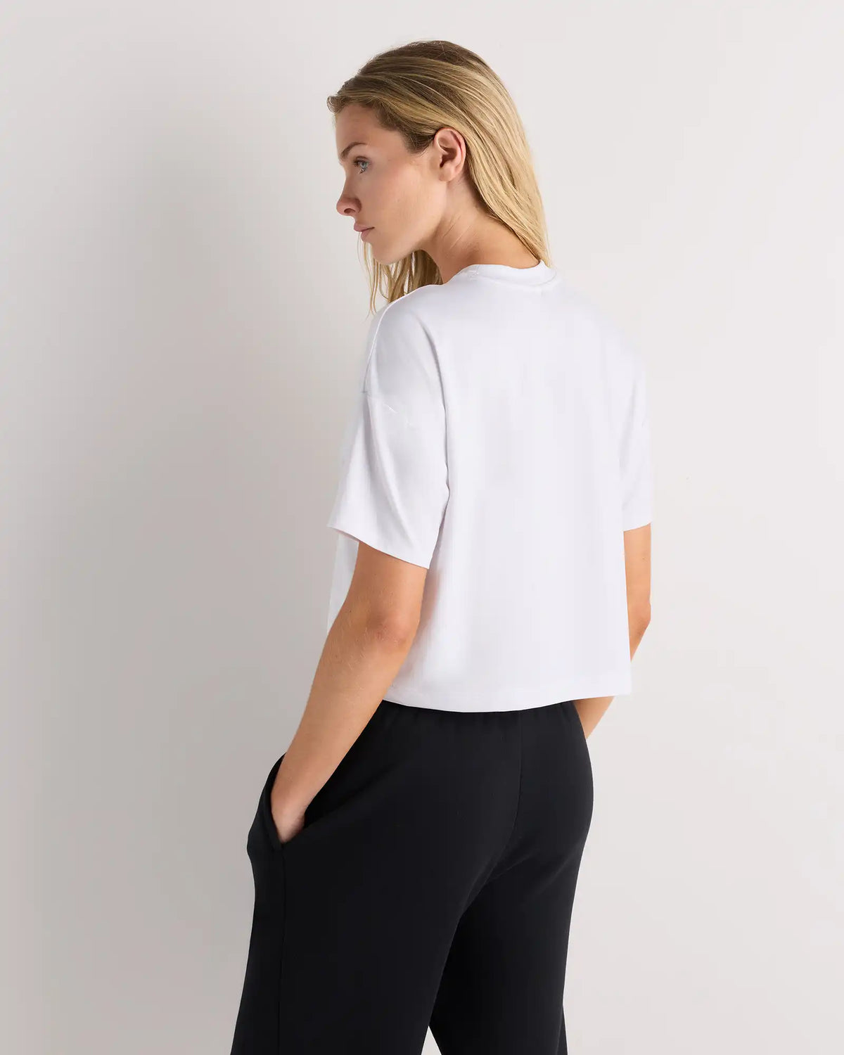 Flowknit Breeze Boxy Cropped Tee