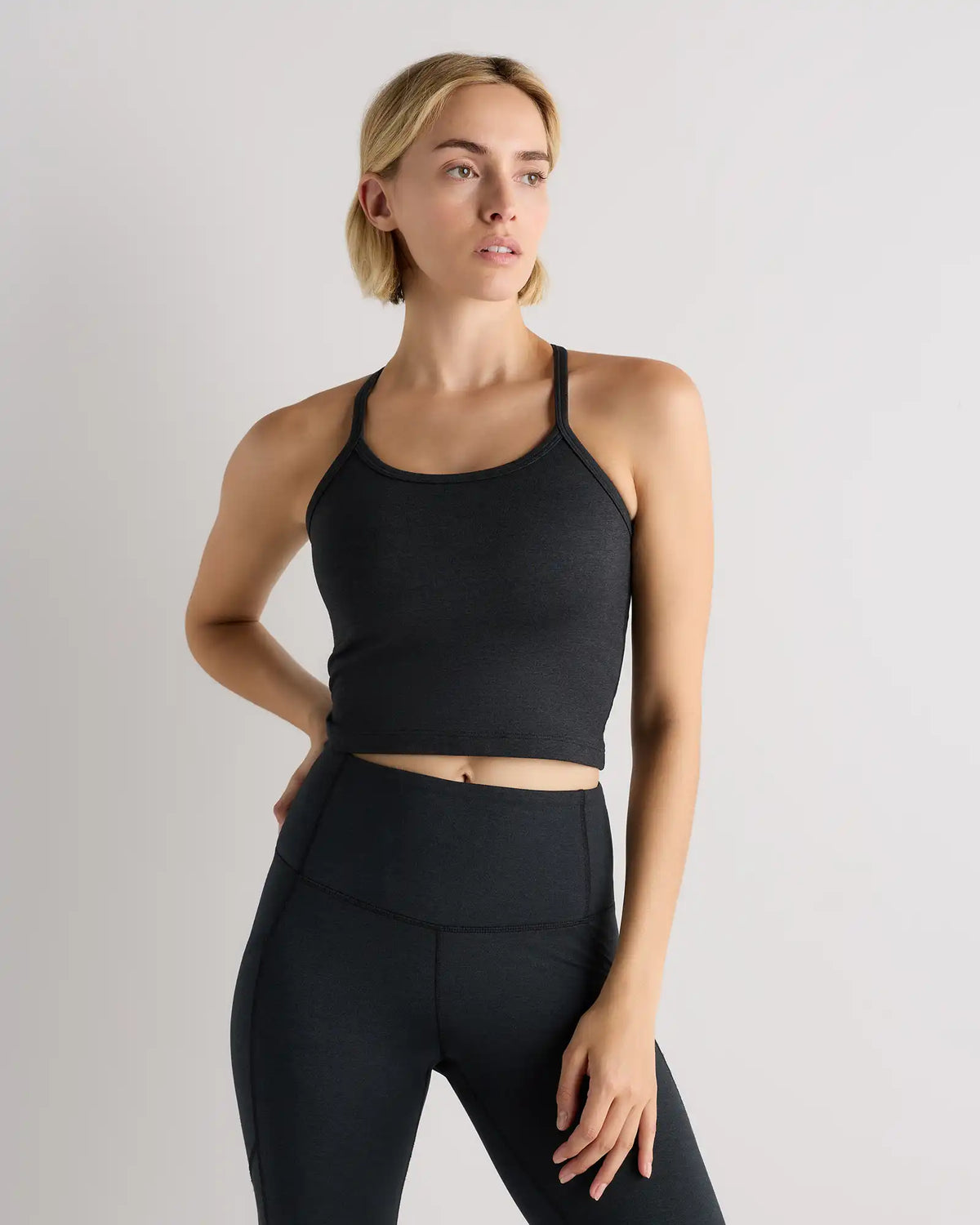 Ultra-Soft Y-Back Cropped Bra Tank