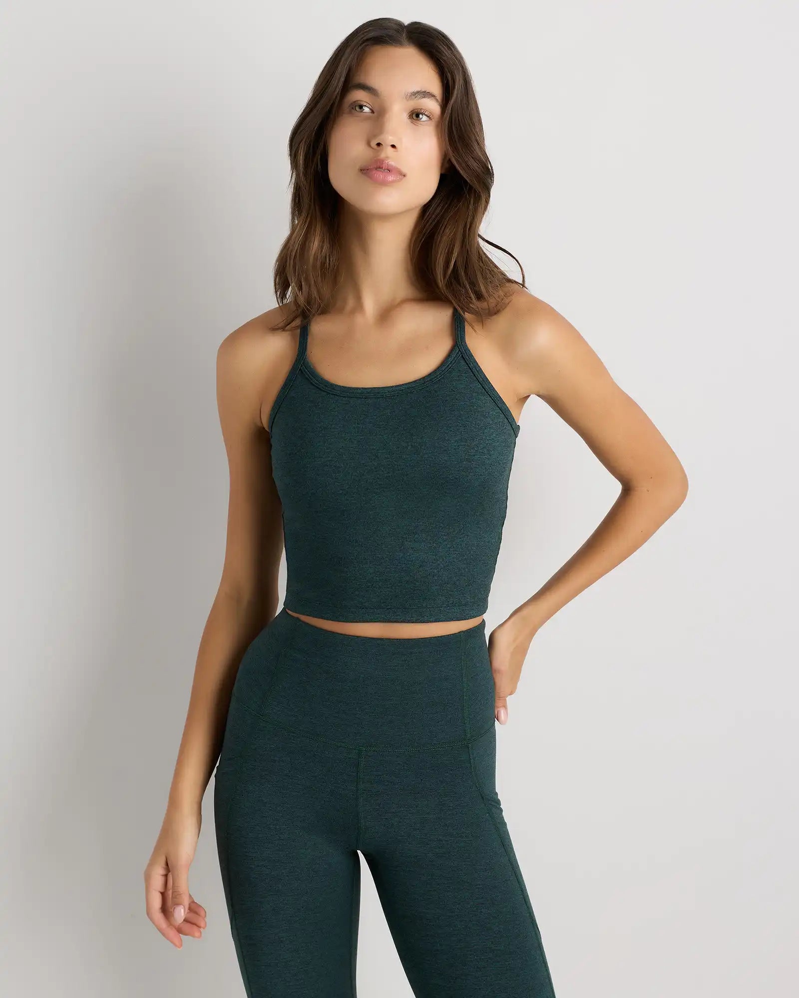 Ultra-Soft Y-Back Cropped Bra Tank