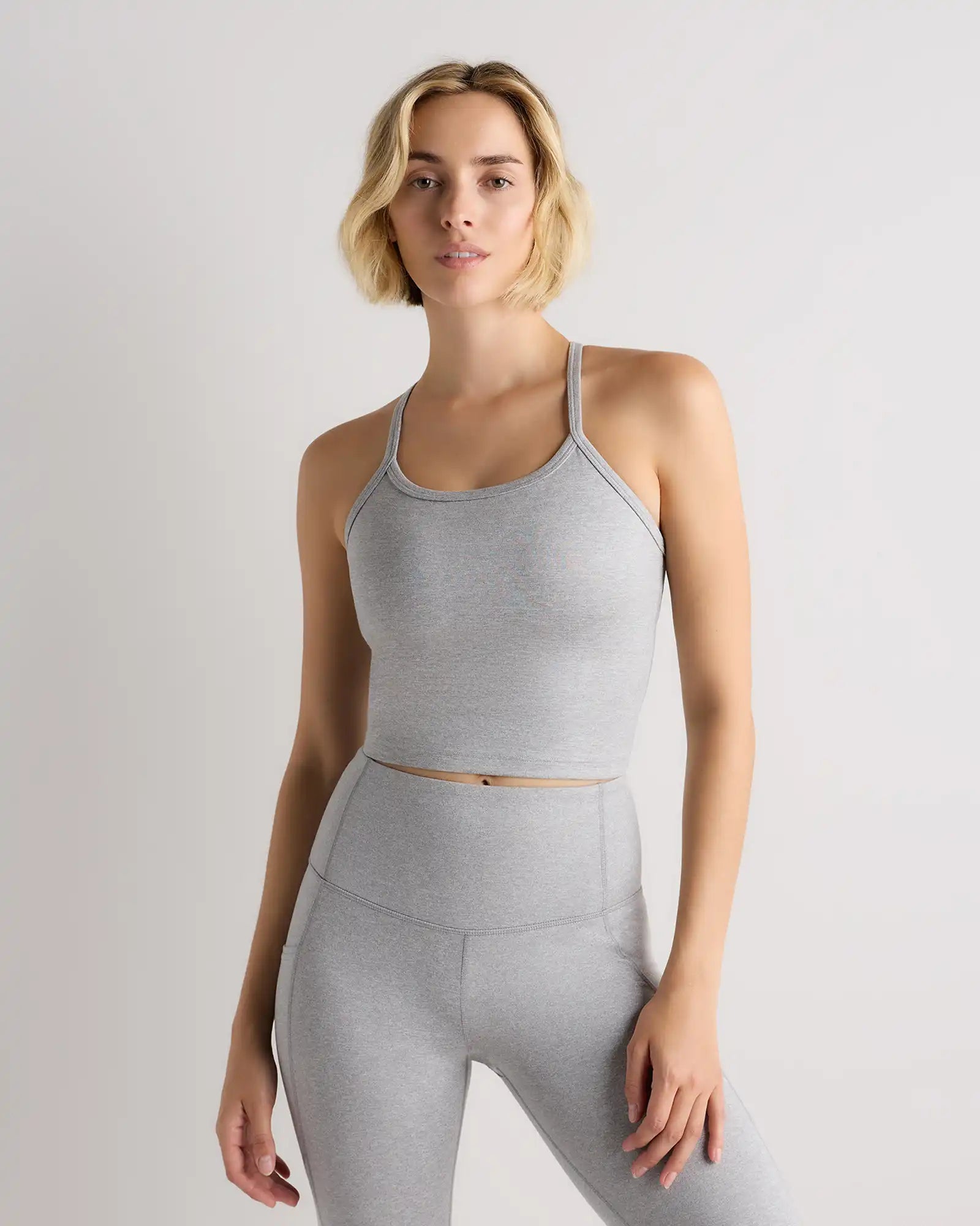Ultra-Soft Y-Back Cropped Bra Tank