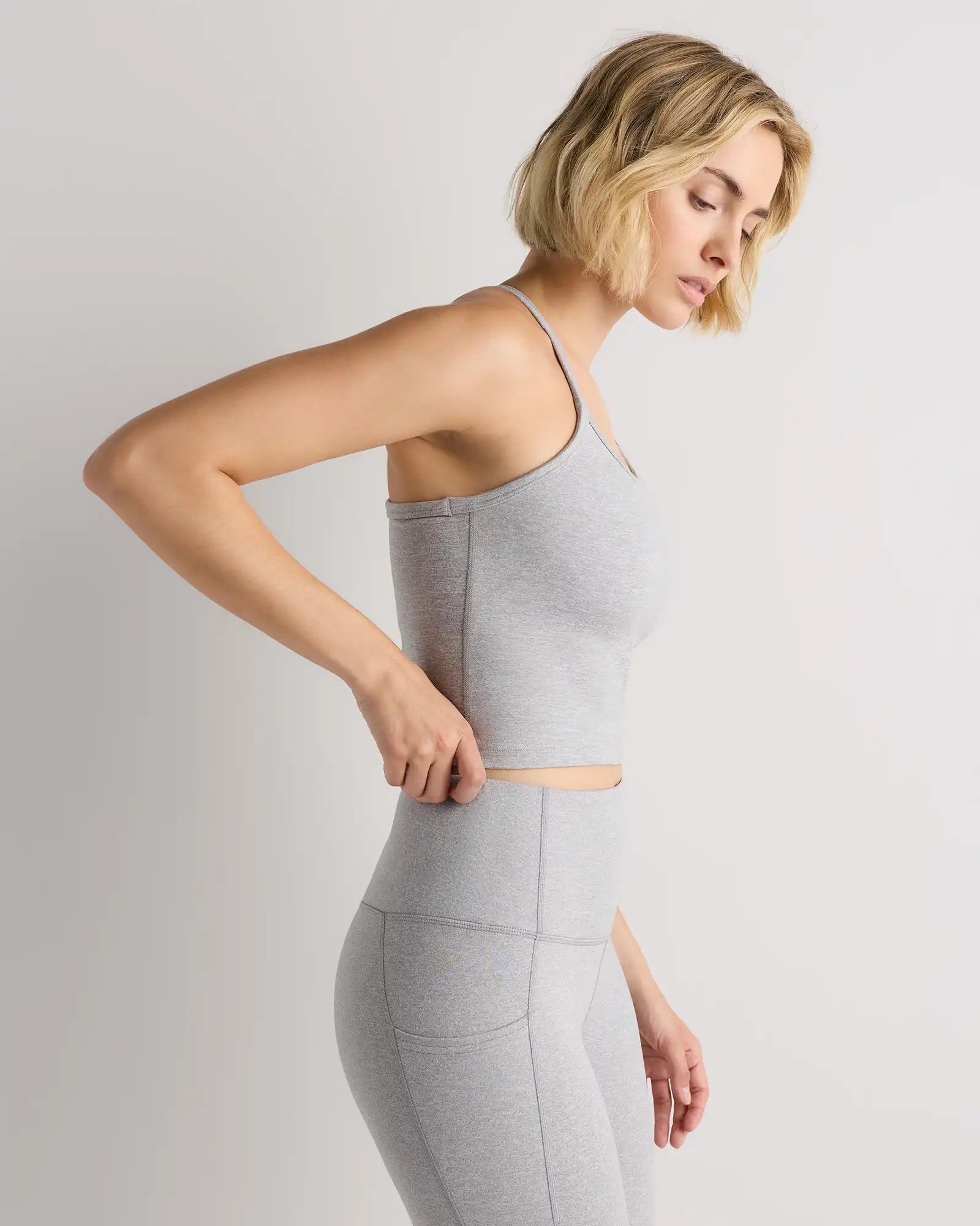 Ultra-Soft Y-Back Cropped Bra Tank