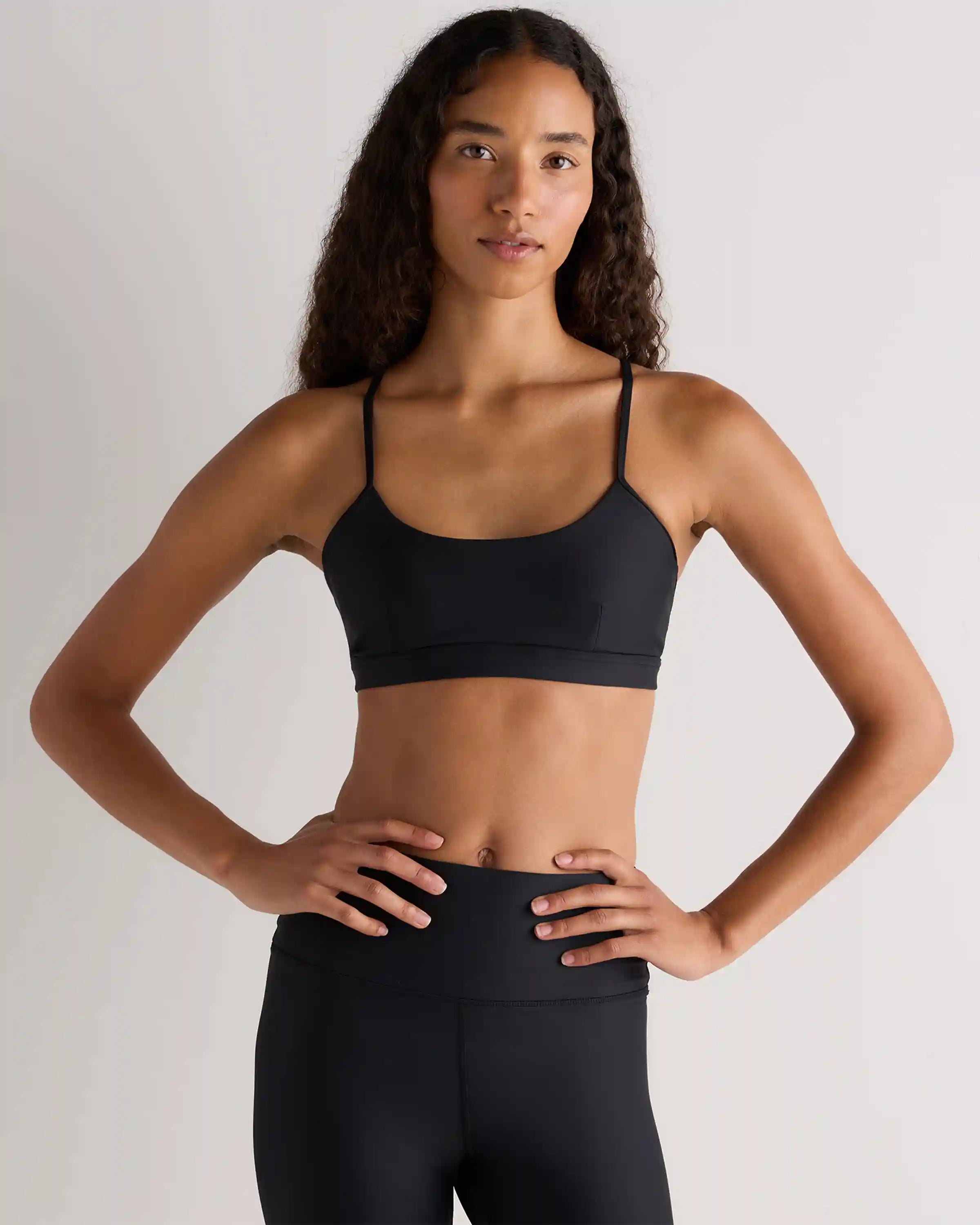 Satin-Sculpt Cross Back Adjustable Sports Bra