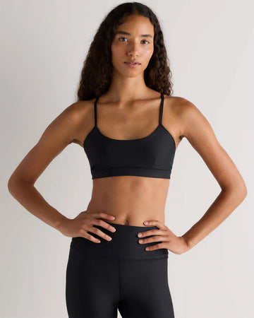 Satin-Sculpt Cross Back Adjustable Sports Bra