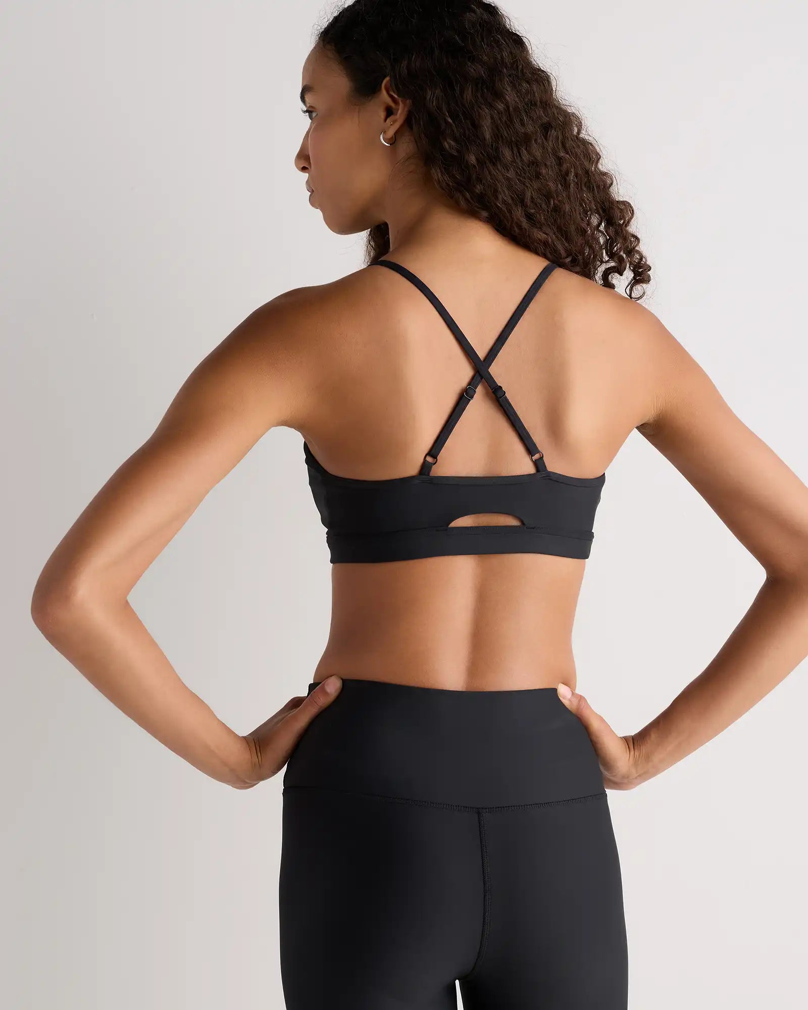 Satin-Sculpt Cross Back Adjustable Sports Bra