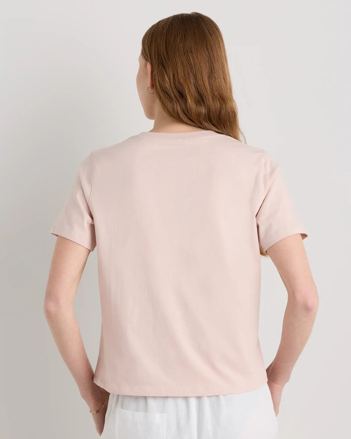 100% Organic Cotton Boxy V-Neck Tee