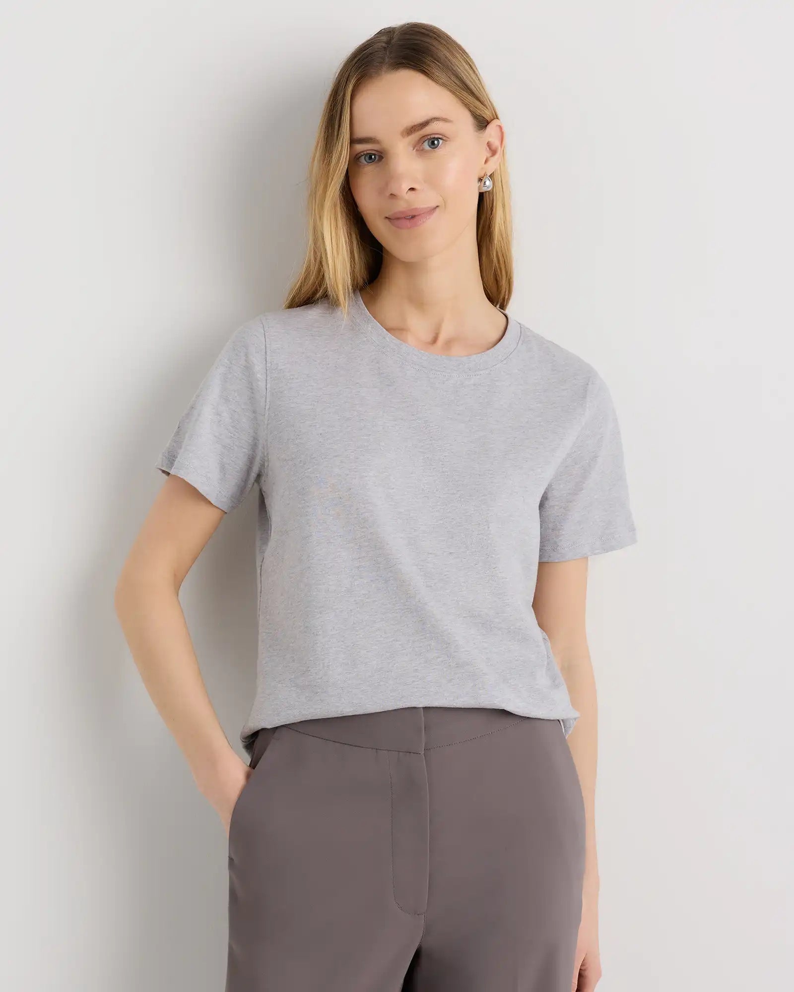 100% Organic Cotton Boxy Crewneck Tee