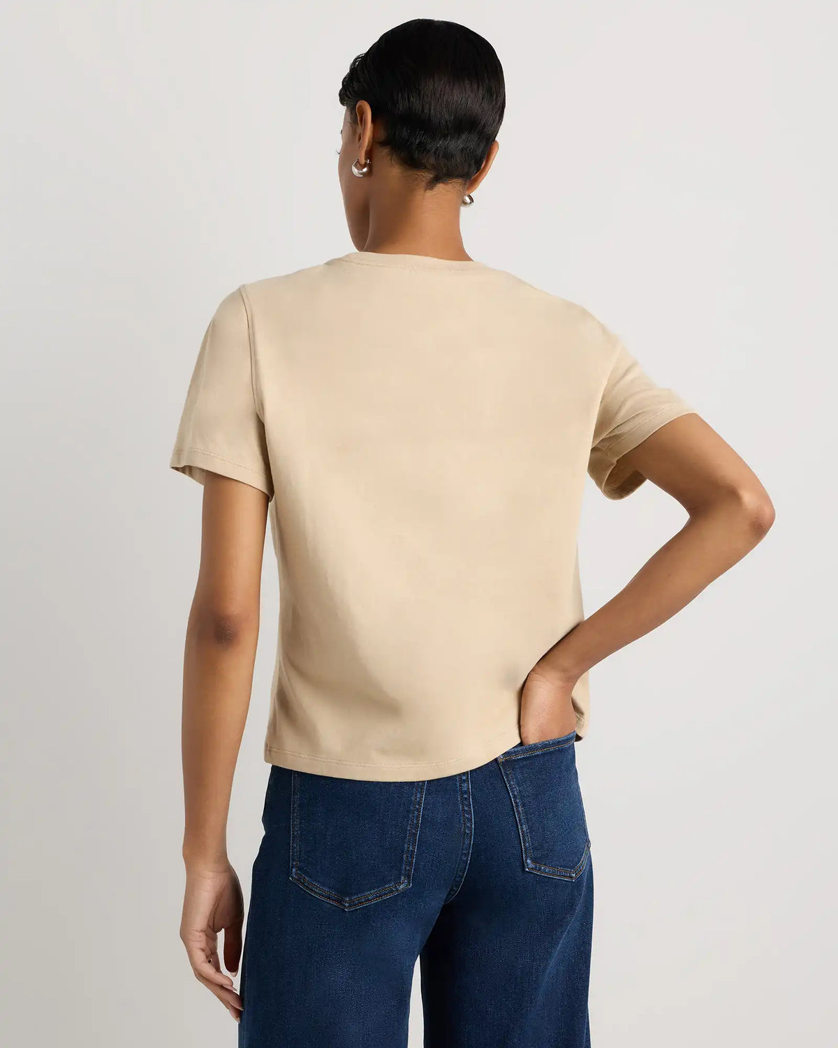 100% Organic Cotton Boxy Crewneck Tee