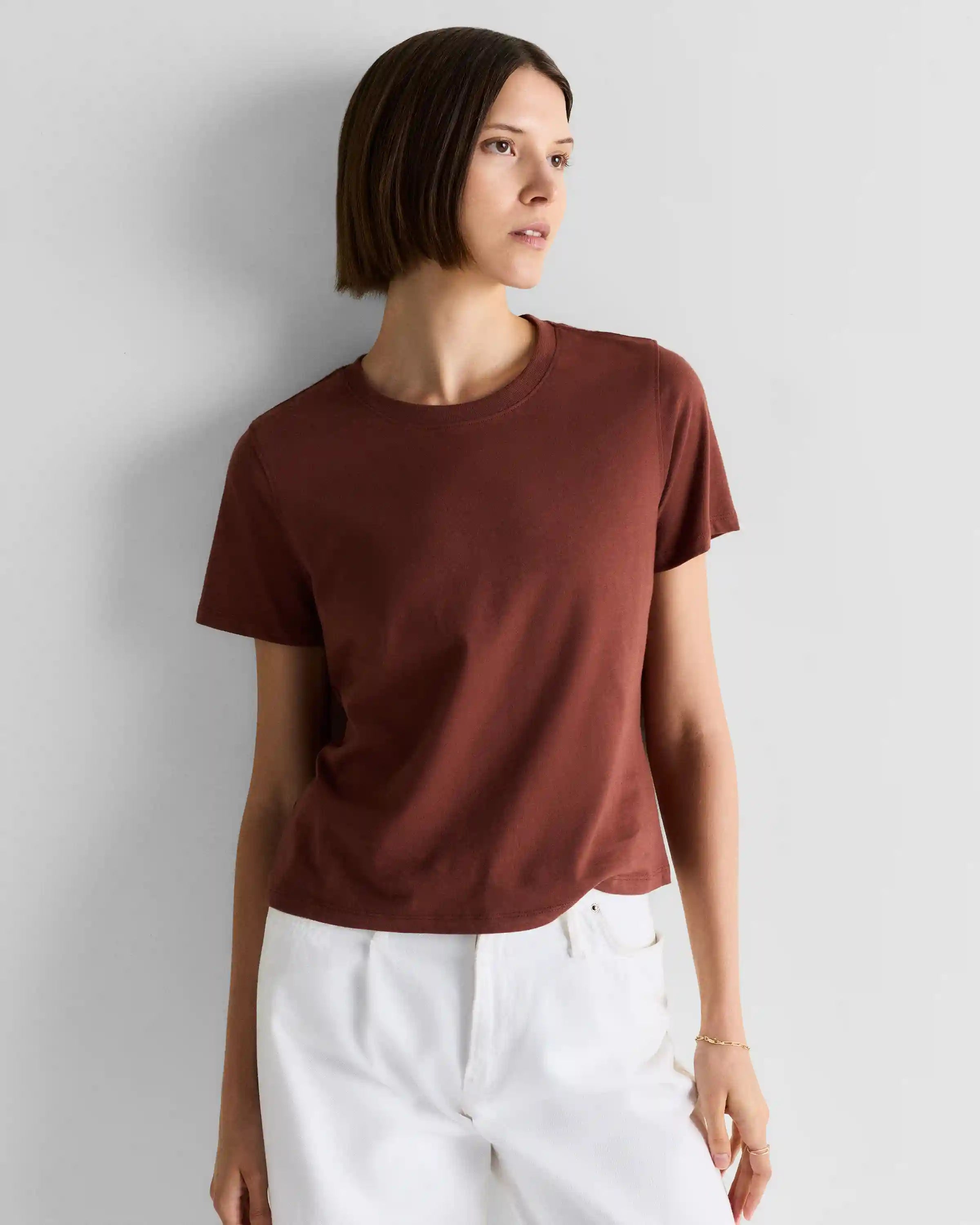 100% Organic Cotton Boxy Crewneck Tee