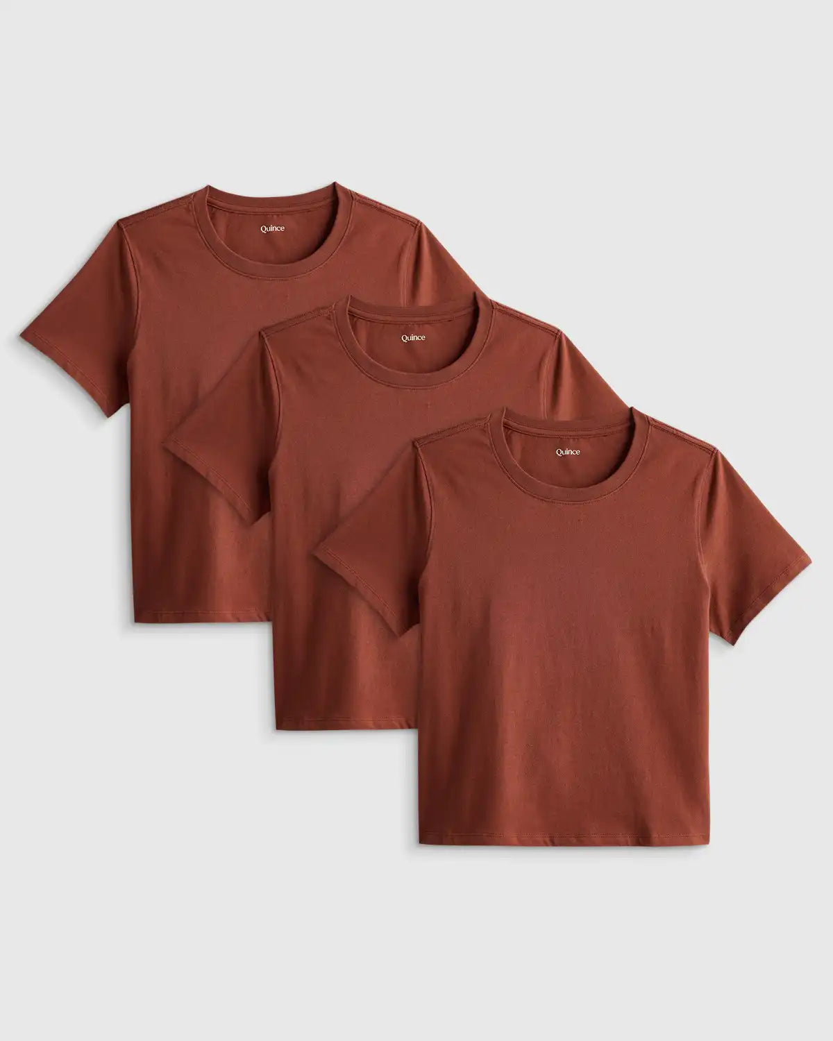 100% Organic Cotton Boxy Crewneck Tee (3-Pack)