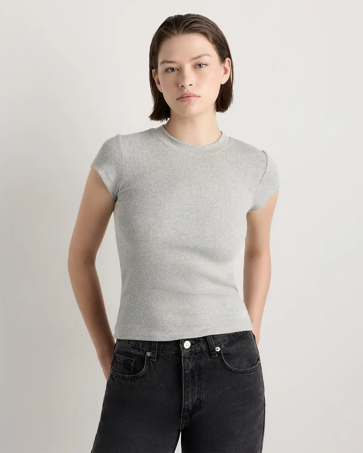 Organic Cotton Micro-Rib Crewneck Tee (3-Pack)