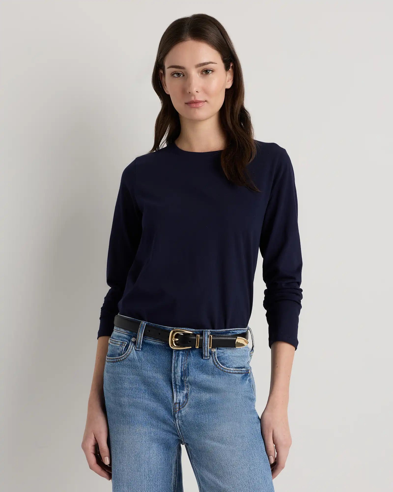 100% Organic Cotton Long Sleeve Swing Tee