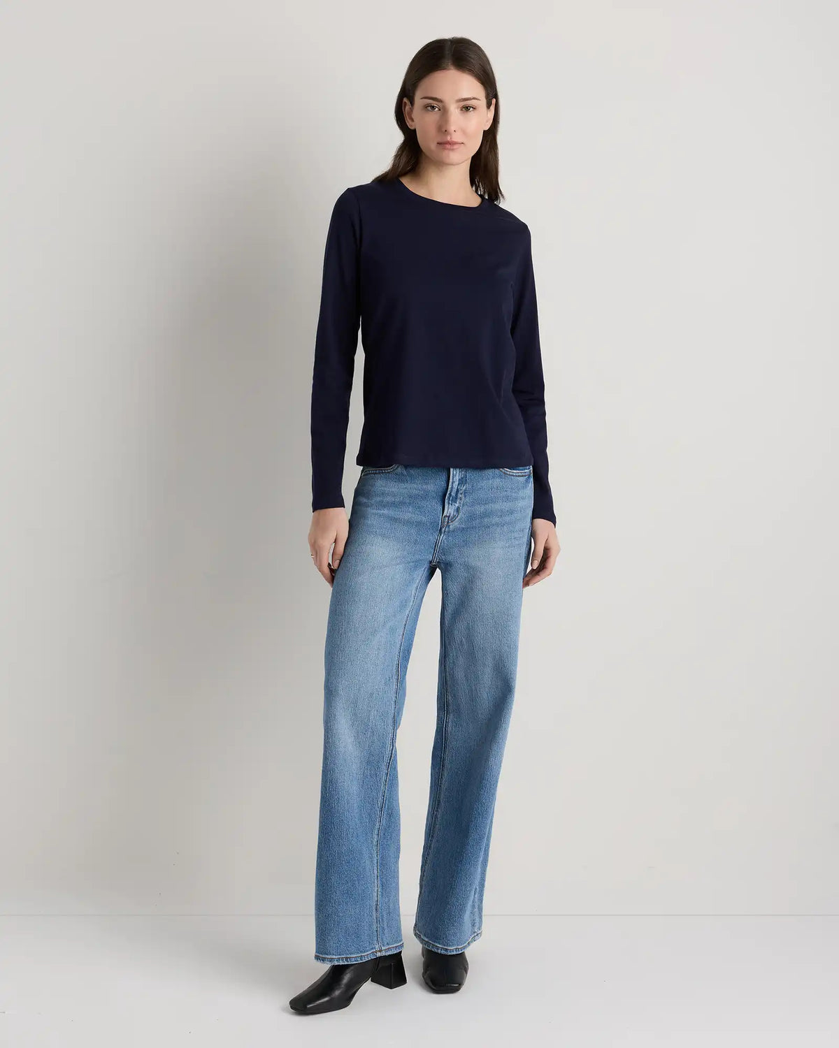 100% Organic Cotton Long Sleeve Swing Tee