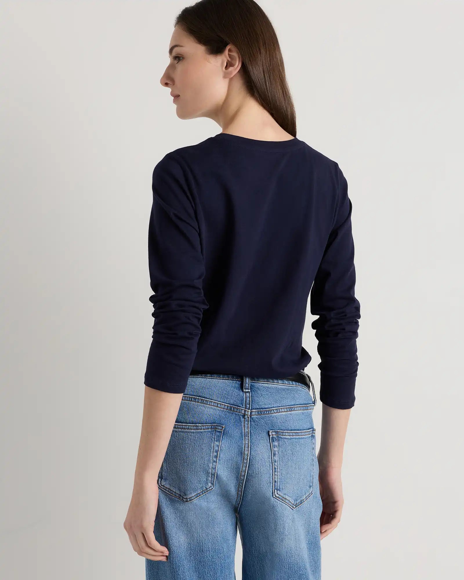 100% Organic Cotton Long Sleeve Swing Tee