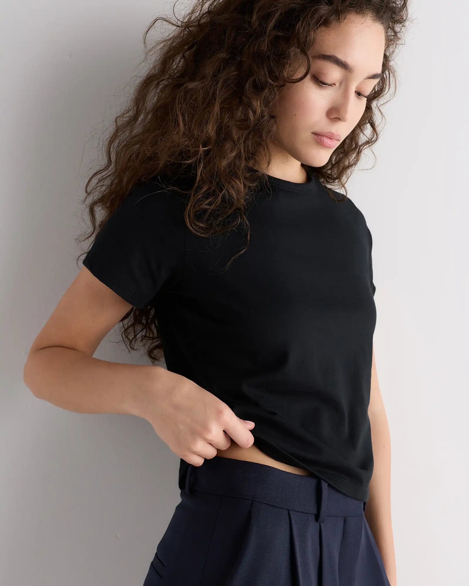 100% Pima Cotton Luxe Touch Slim Fit Tee