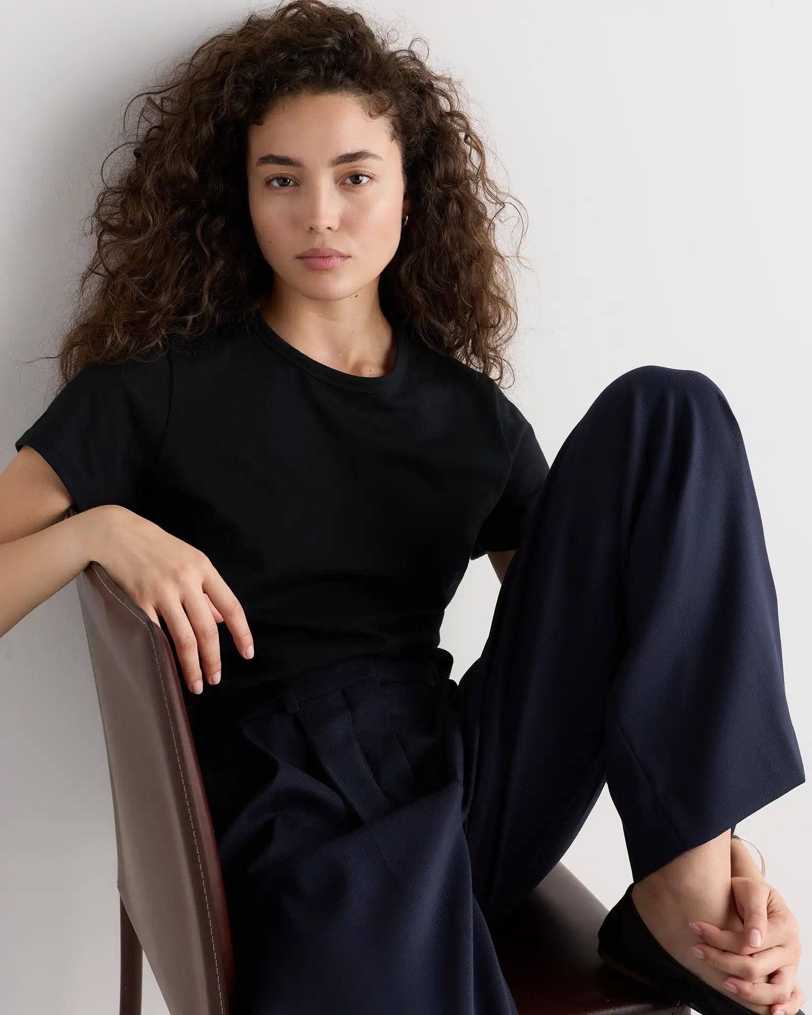 100% Pima Cotton Luxe Touch Slim Fit Tee