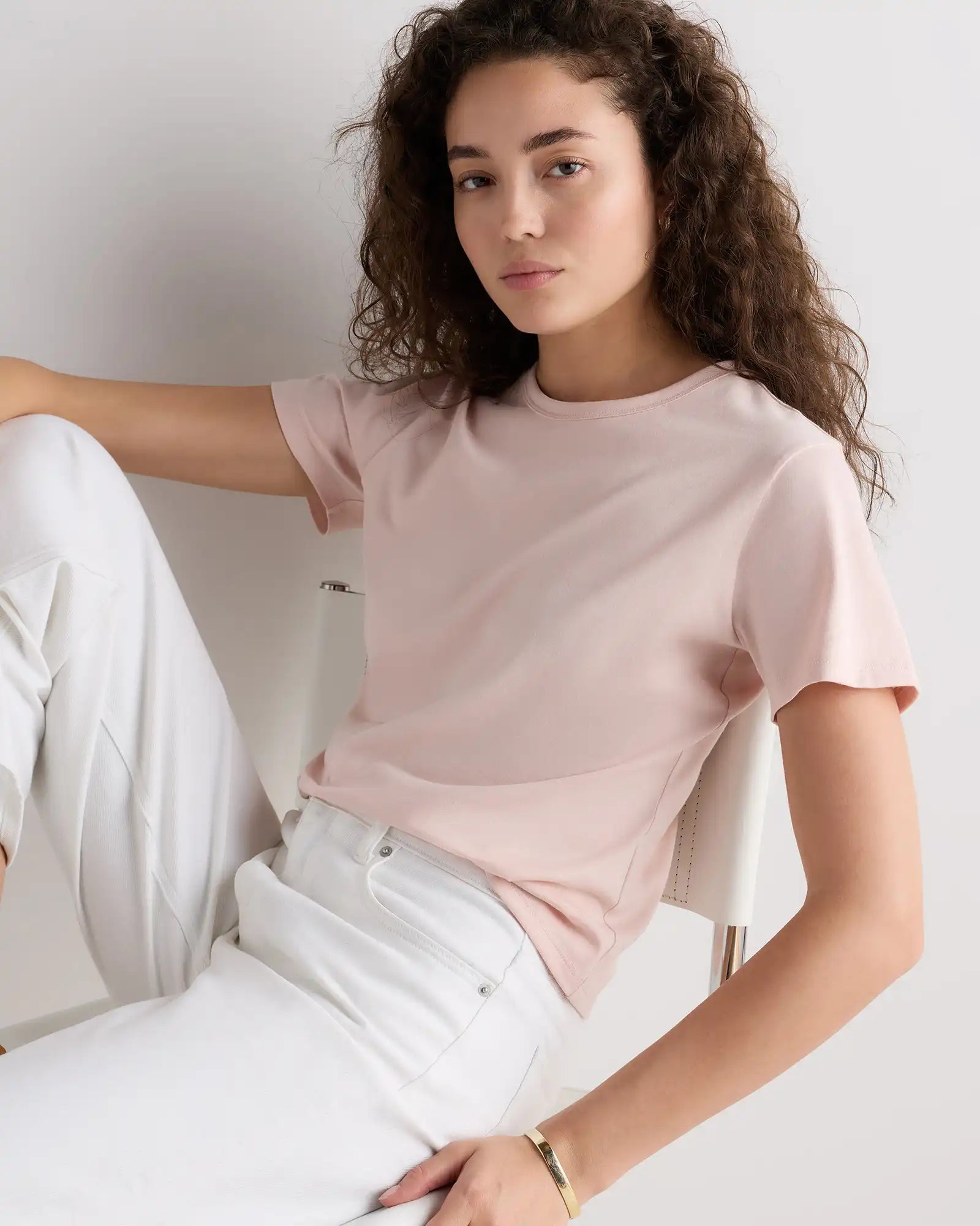 100% Pima Cotton Luxe Touch Slim Fit Tee