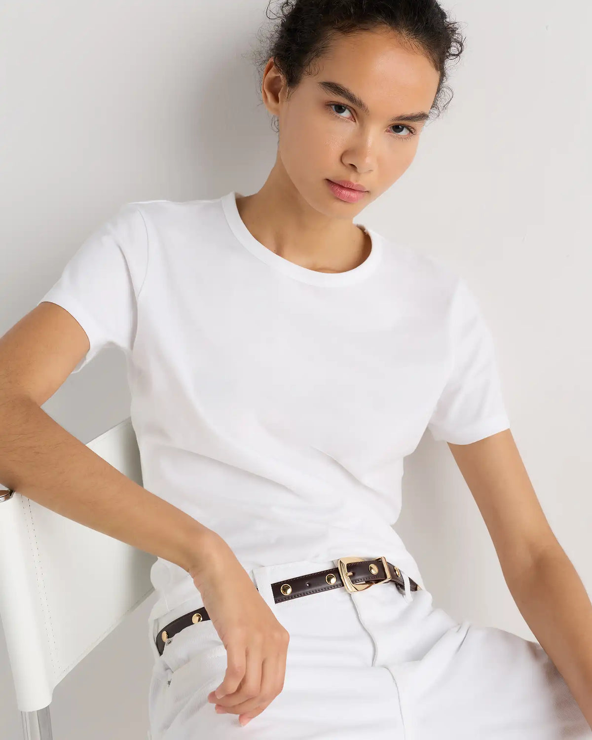 100% Pima Cotton Luxe Touch Slim Fit Tee