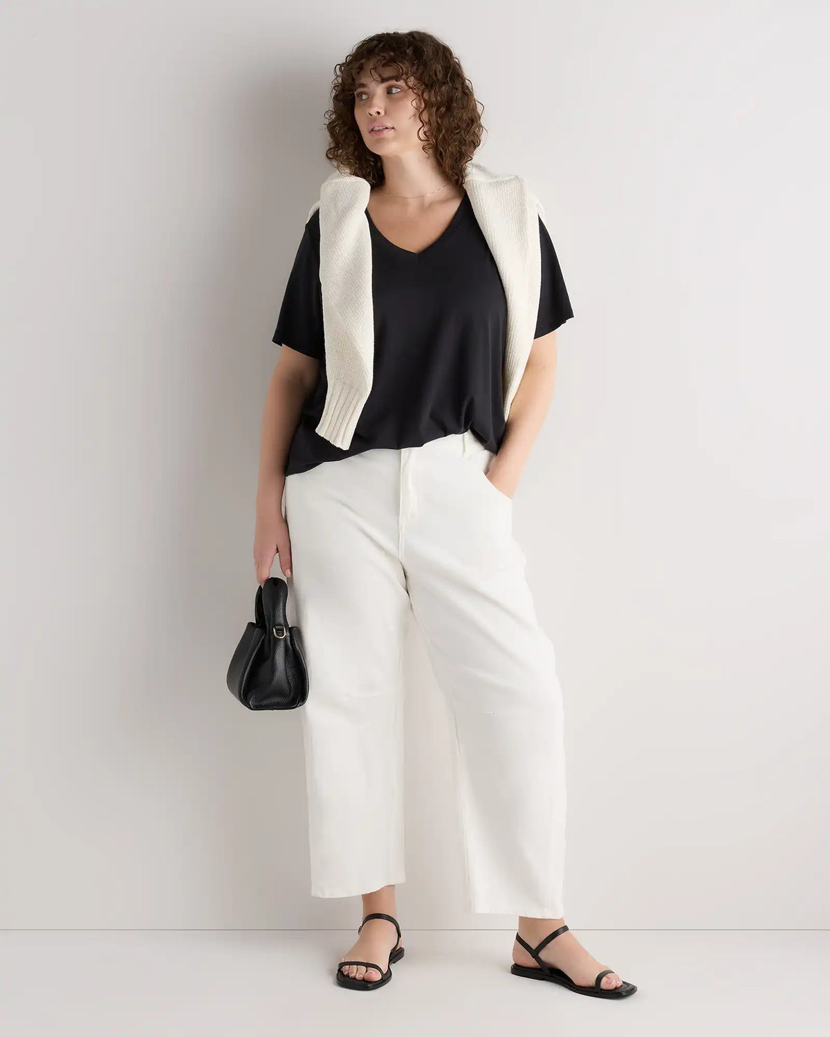 Cotton Modal V-Neck Tee