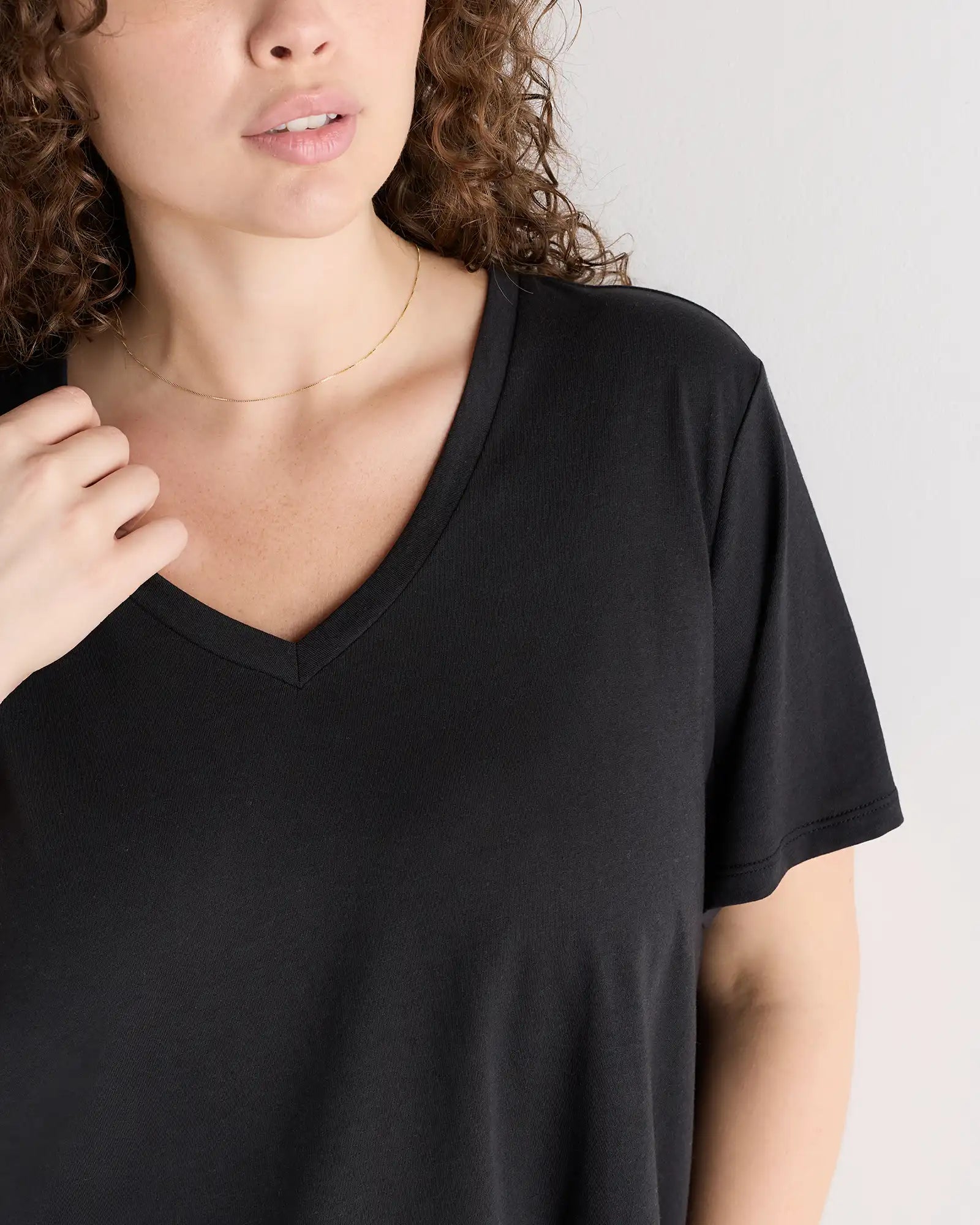 Cotton Modal V-Neck Tee