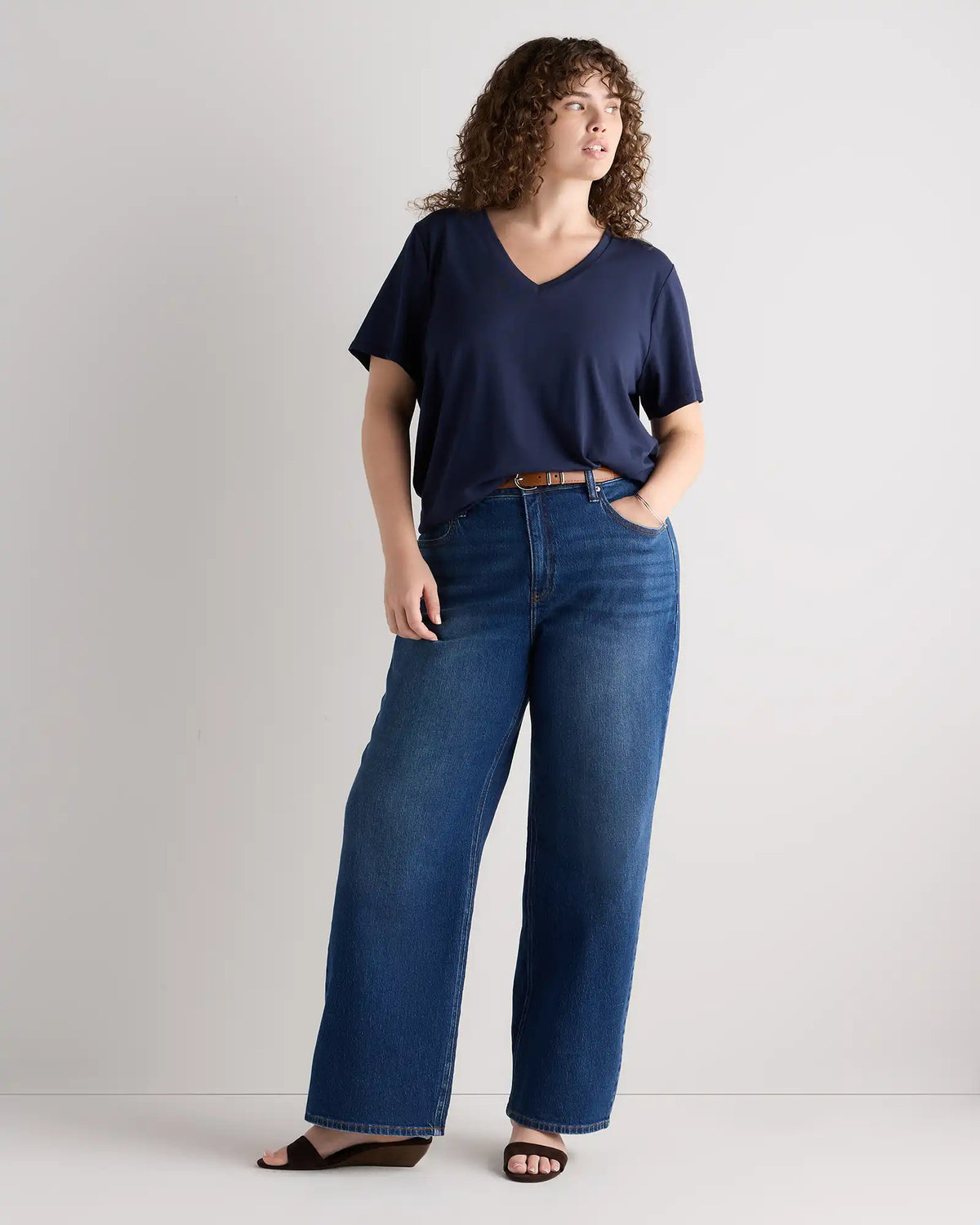 Cotton Modal V-Neck Tee