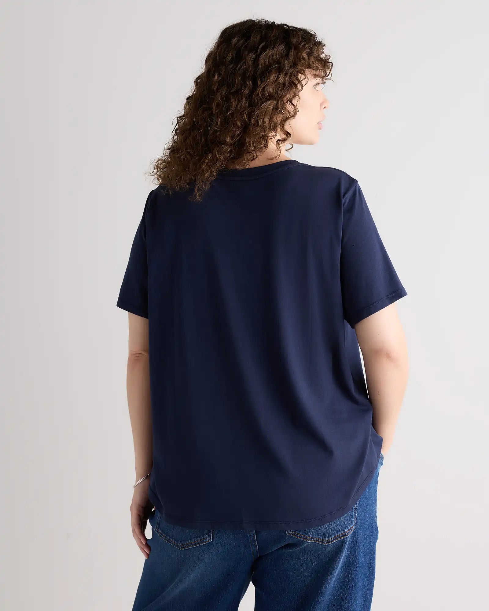 Cotton Modal V-Neck Tee
