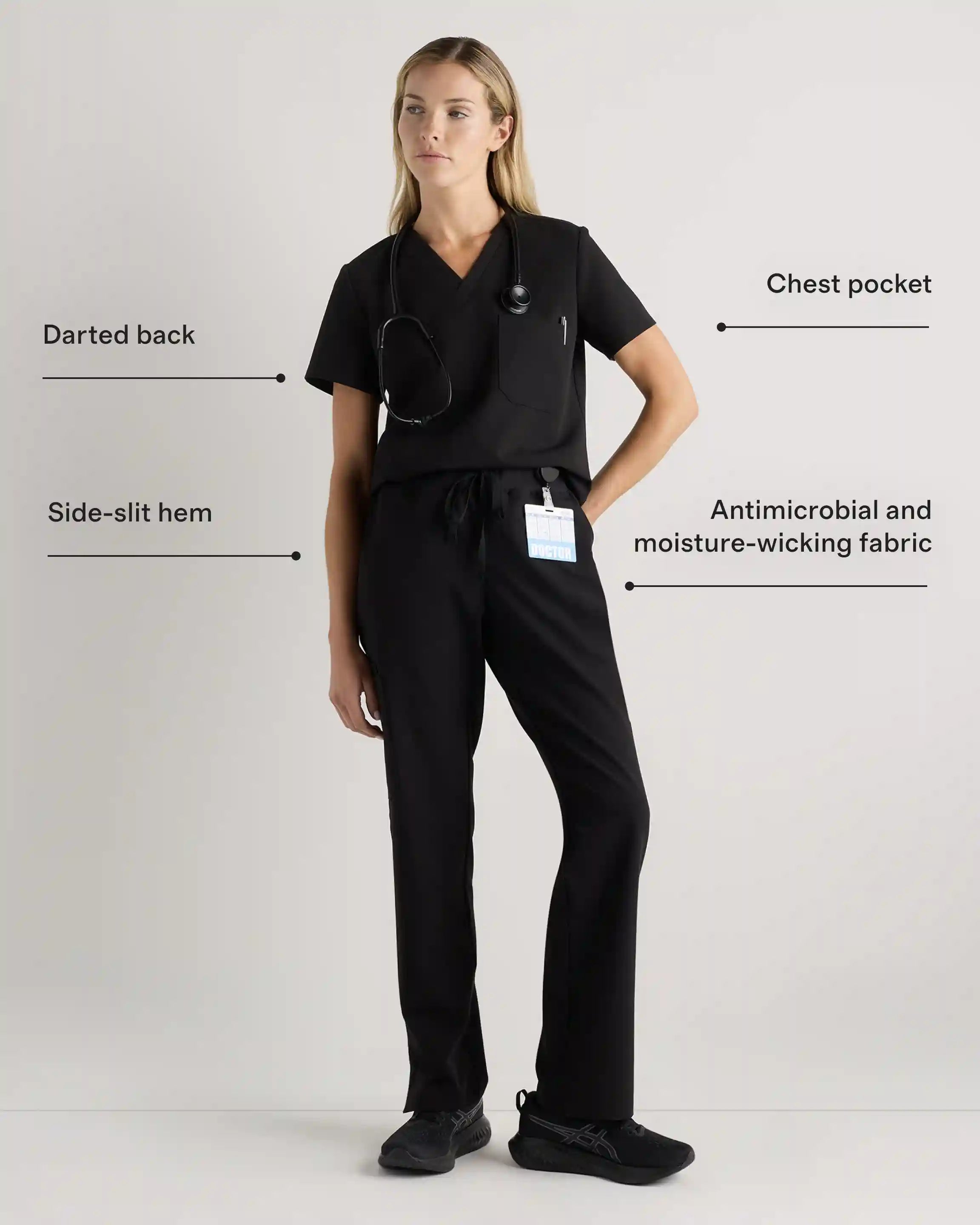 AeraFlex 1-Pocket Scrub Top