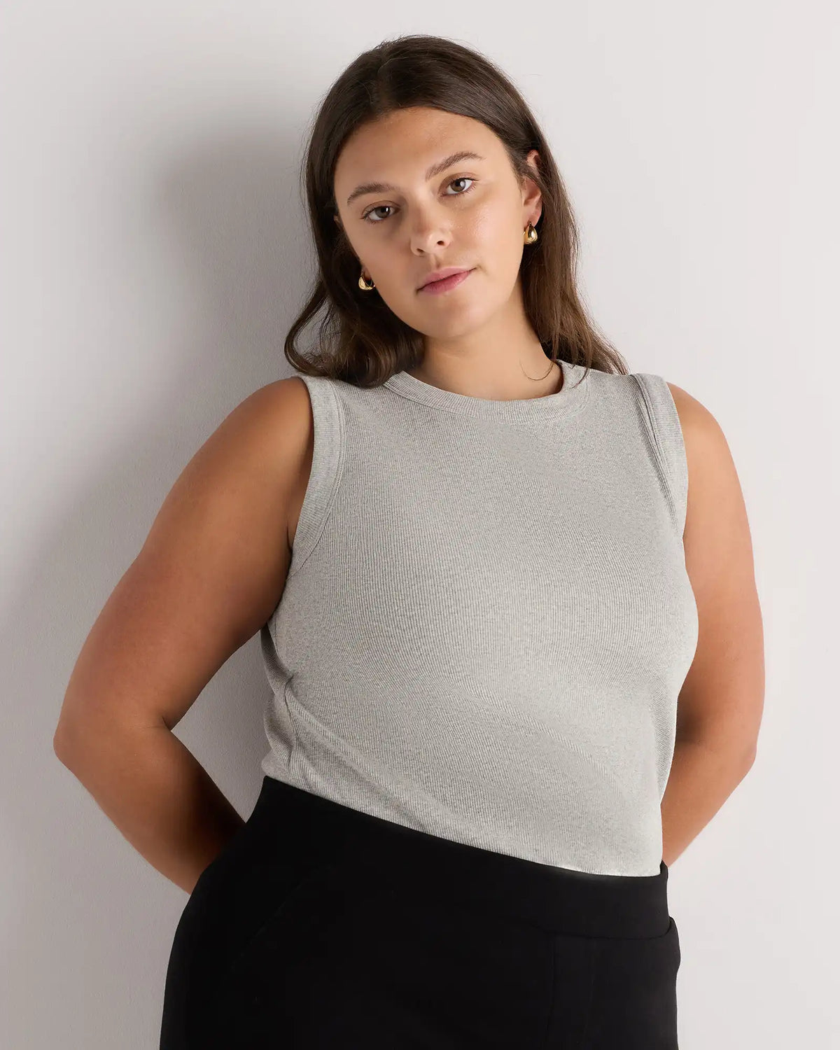 Organic Cotton Micro-Rib Cutaway Tank