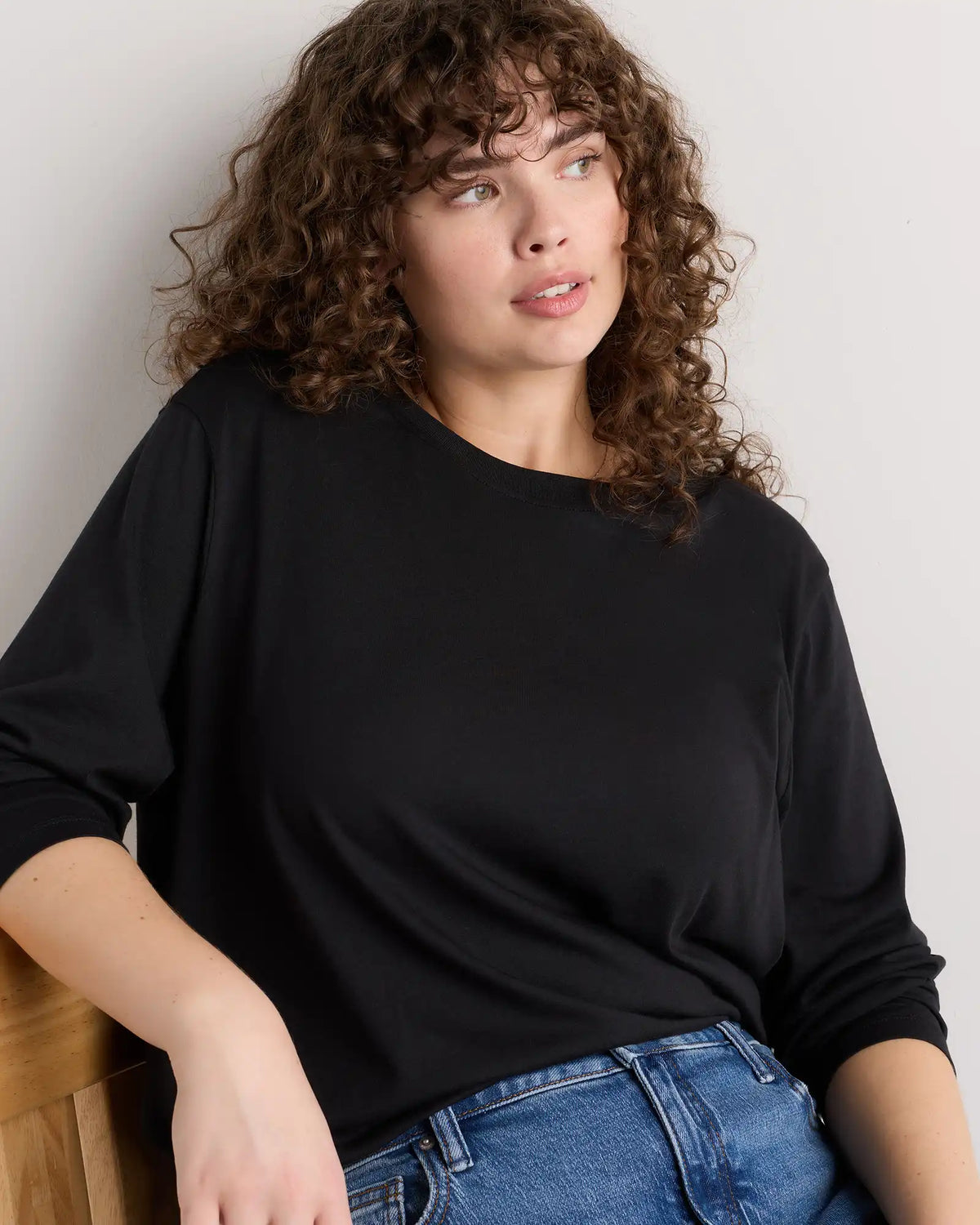 Cotton Modal Long Sleeve Tee