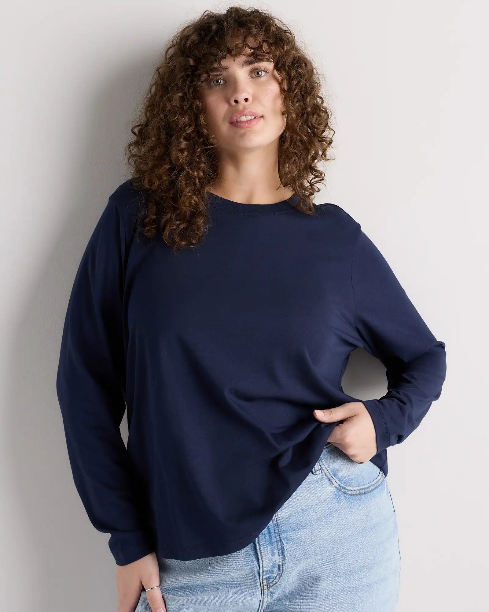 Cotton Modal Long Sleeve Tee