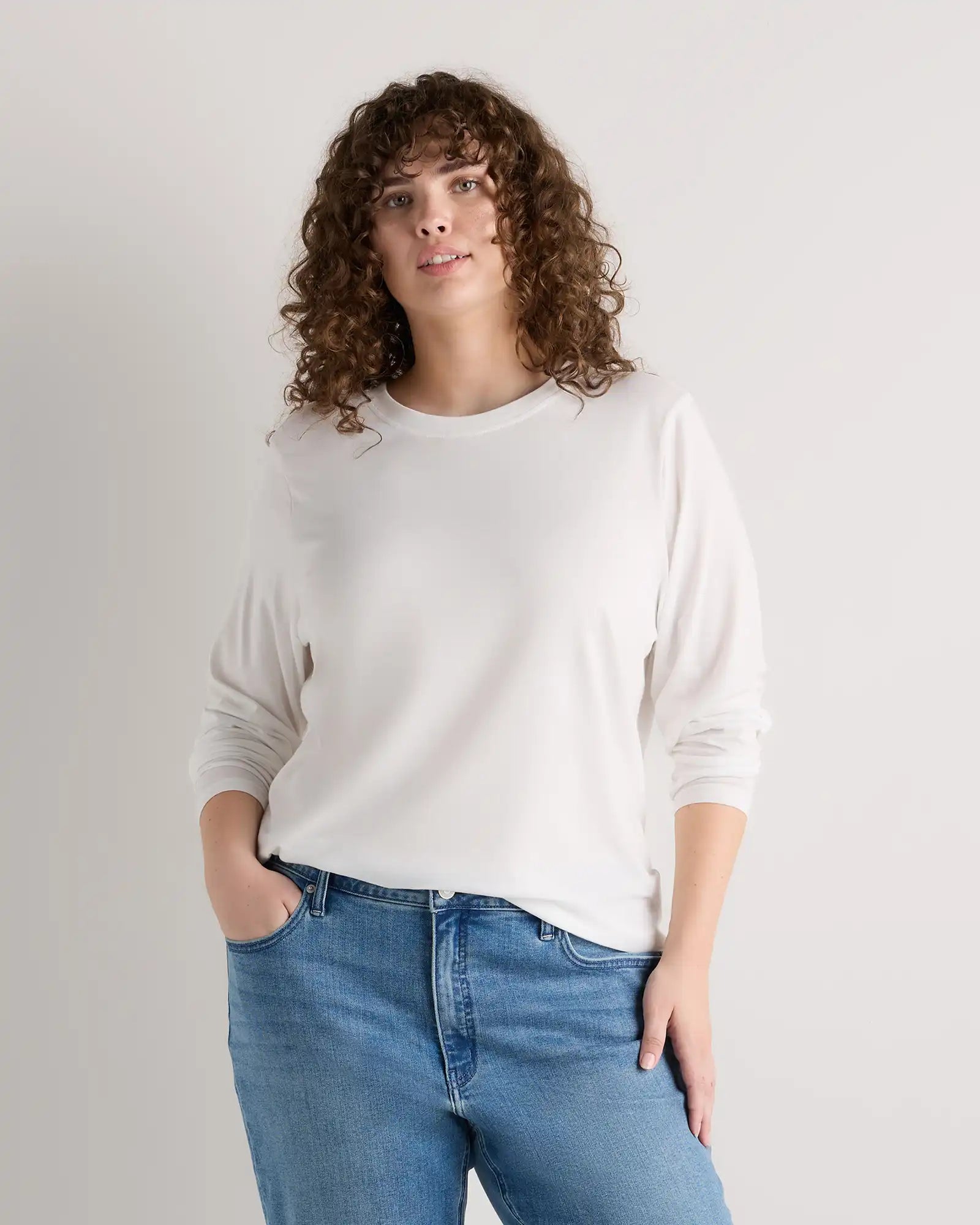Cotton Modal Long Sleeve Tee