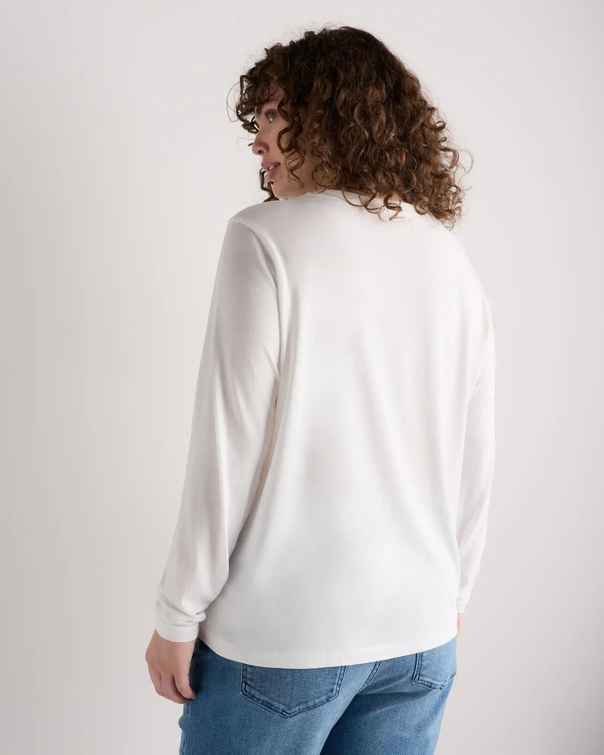 Cotton Modal Long Sleeve Tee
