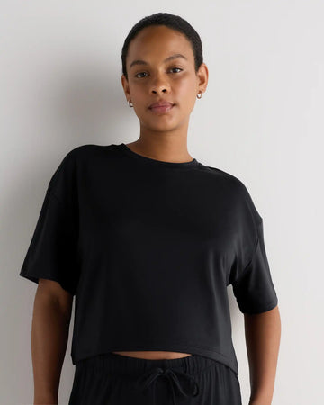 Smooth Stretch Maternity Cropped Lounge Tee