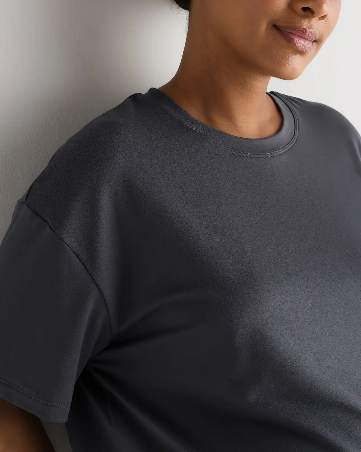 Smooth Stretch Maternity Cropped Lounge Tee