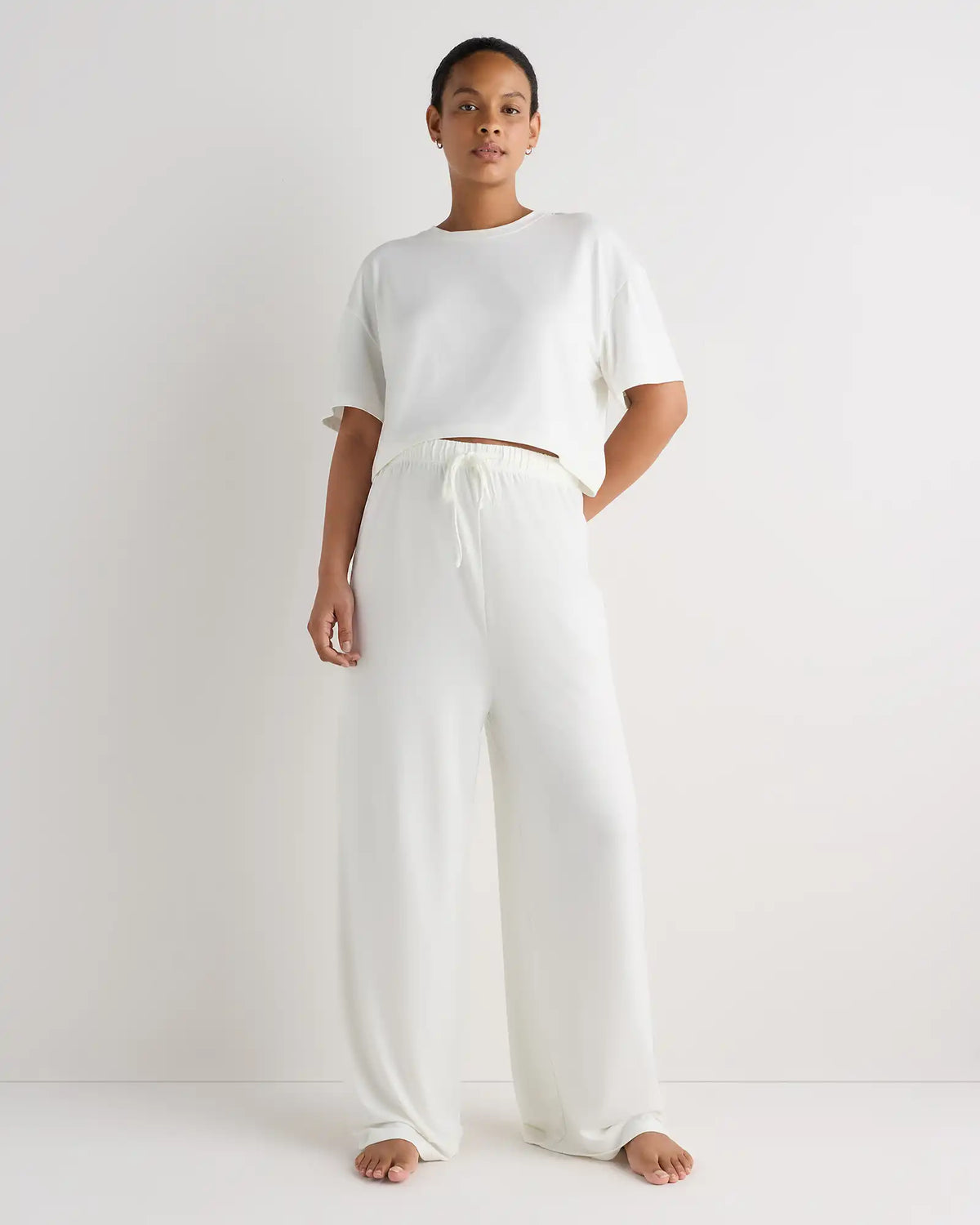 Smooth Stretch Maternity Cropped Lounge Tee